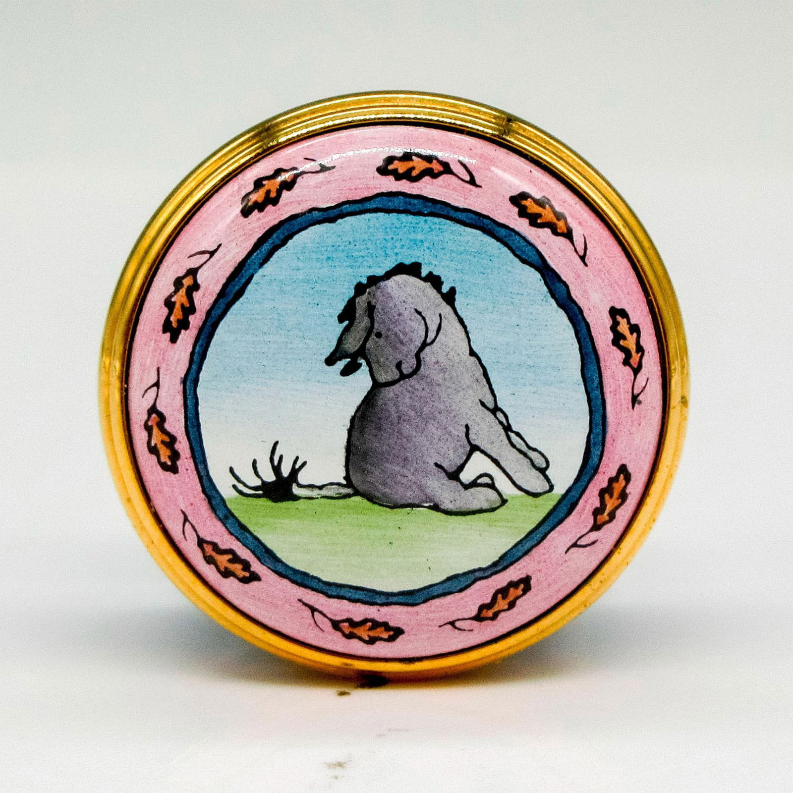 Halcyon Days Disney Enamels Trinket Box, Classic Pooh Eeyore (1 of 4)