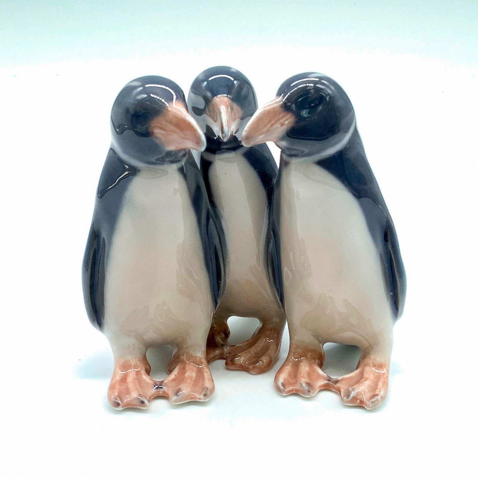 Royal Copenhagen Figurine, Penguin Trio 1284 (1 of 3)