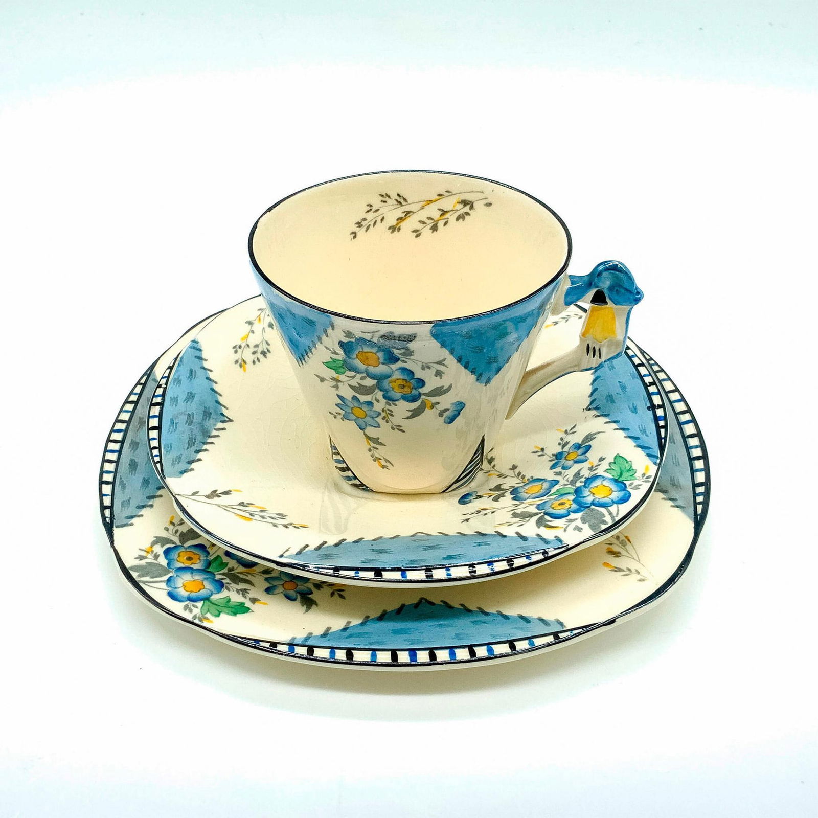Burleigh Ware Maytime Pattern Imperial Shape Tea Trio (1 of 3)