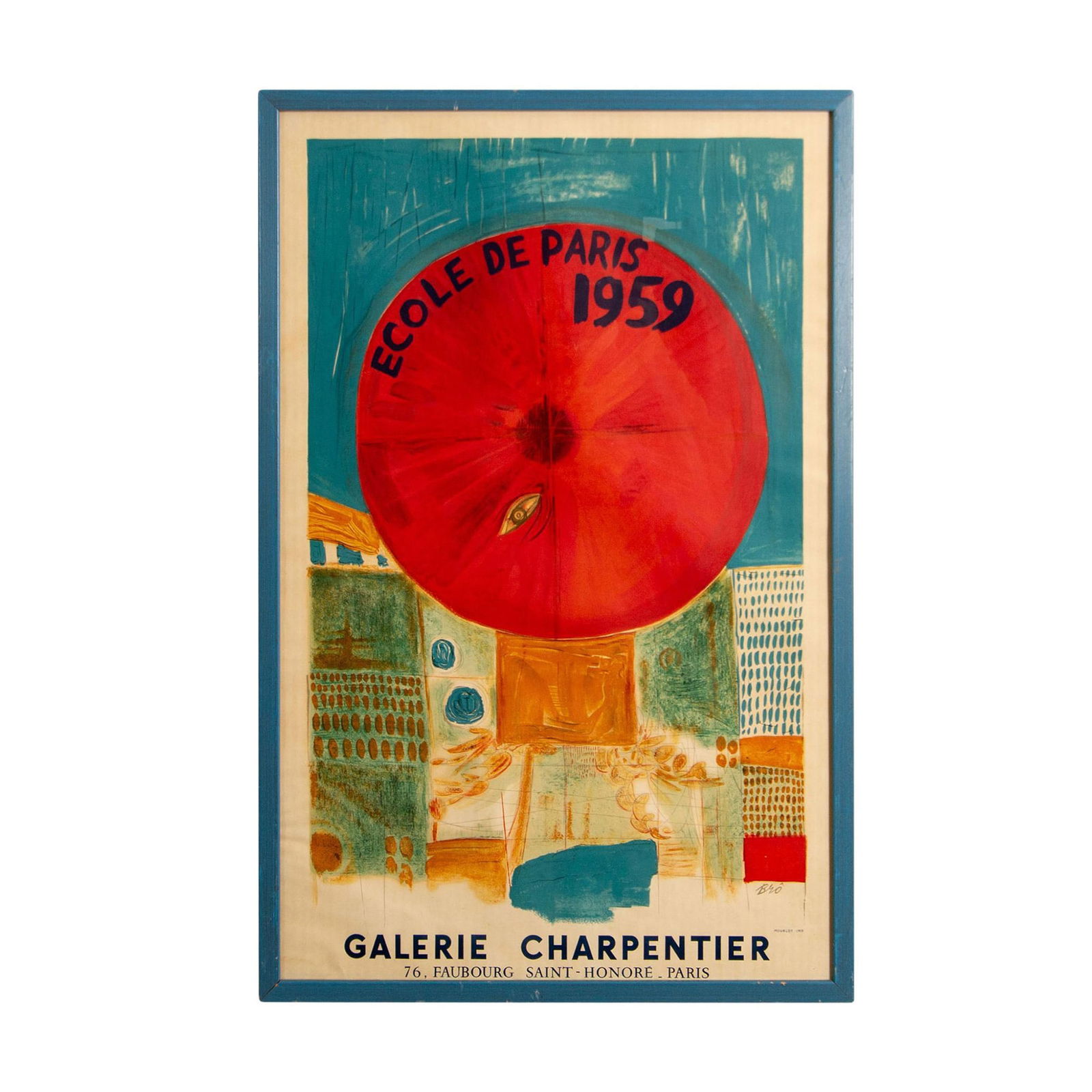 Rene Bro (French, 1930-1986), Lithograph, Ecole de Paris, Signed (1 of 6)