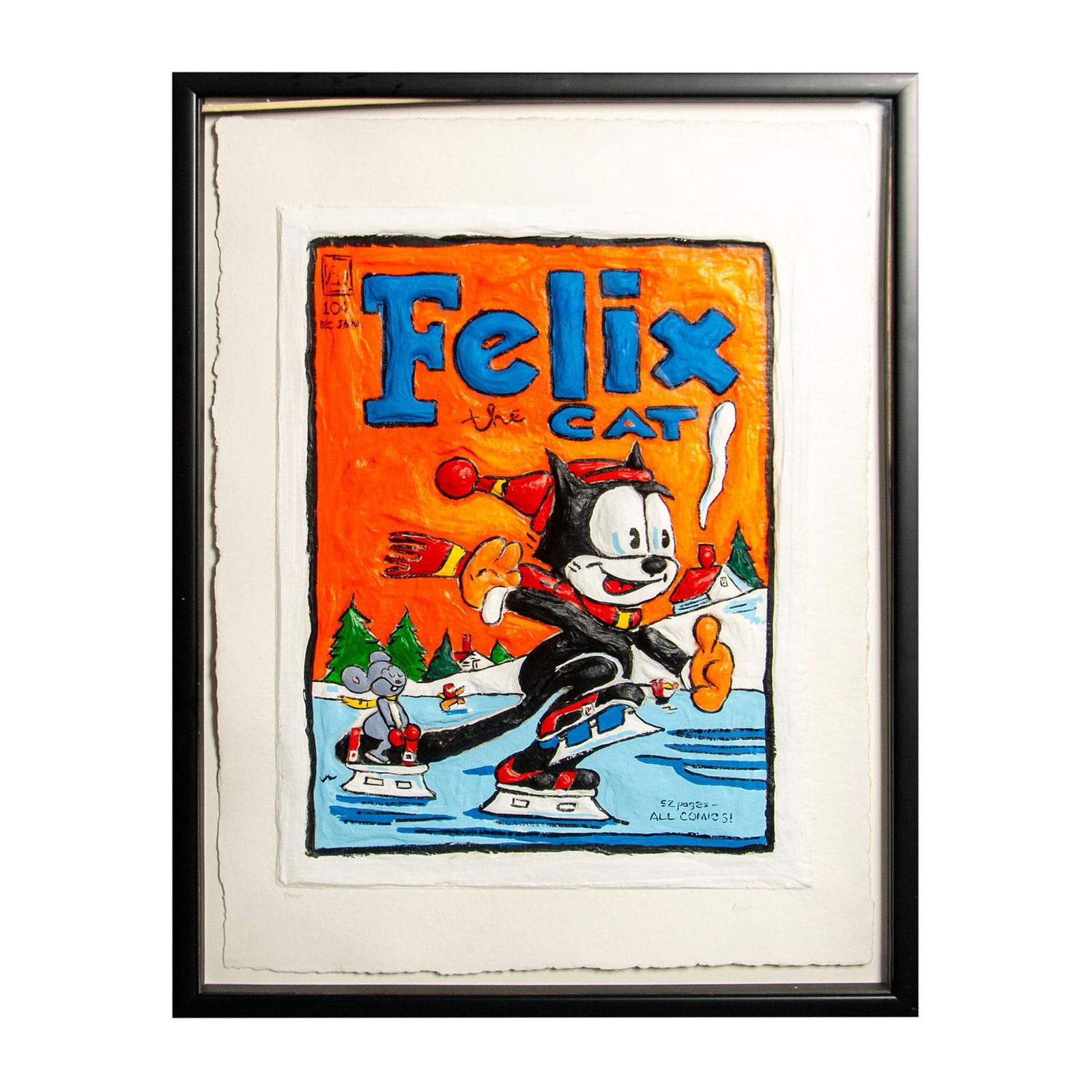 Leslie Lew (American b. 1953), Acrylic on Cast Paper, Felix (1 of 5)