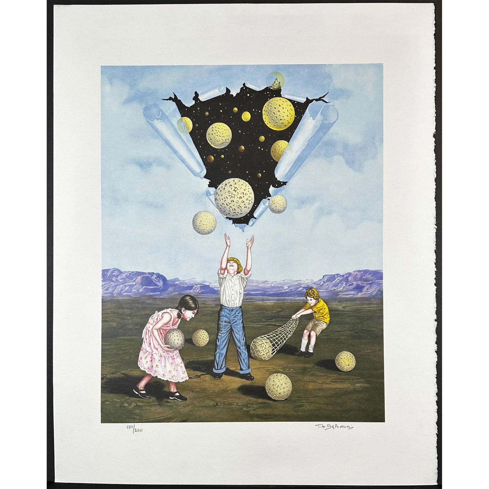 Tito Salomoni (Italy) 1928-1989 Catch a Star, signed (1 of 4)