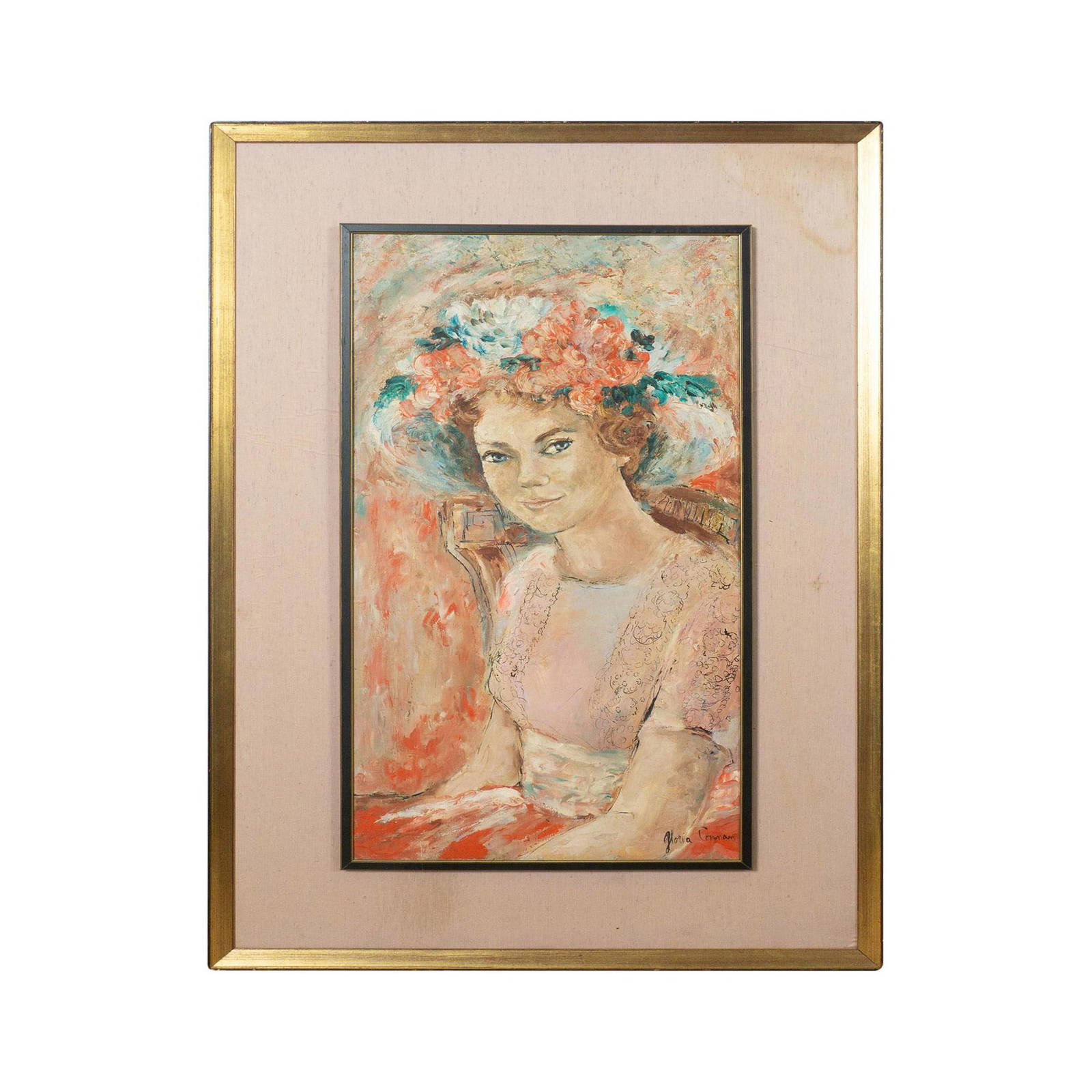 Gloria Corman (american, 20th C.) Oil Painting On Board Auction