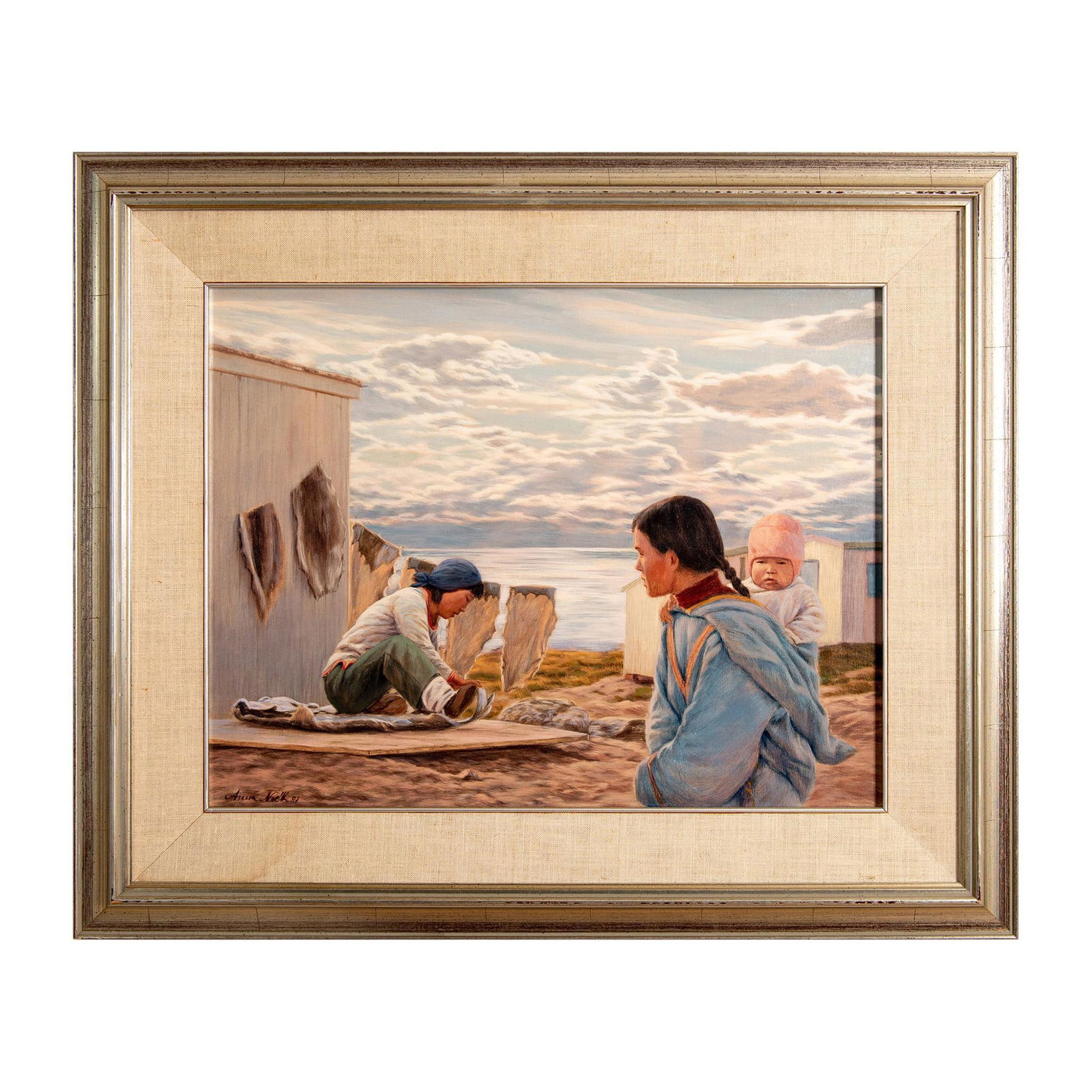 Anna Noeh (Canadian, 1926-2016) Mixed Media on Board (1 of 5)