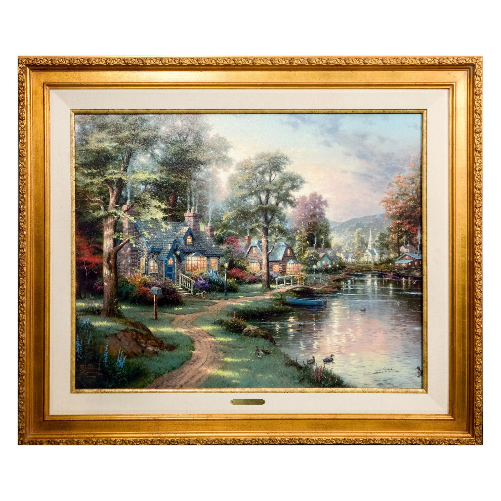 Thomas Kinkade, Hand Embellished Lithograph on Canvas (1 of 6)