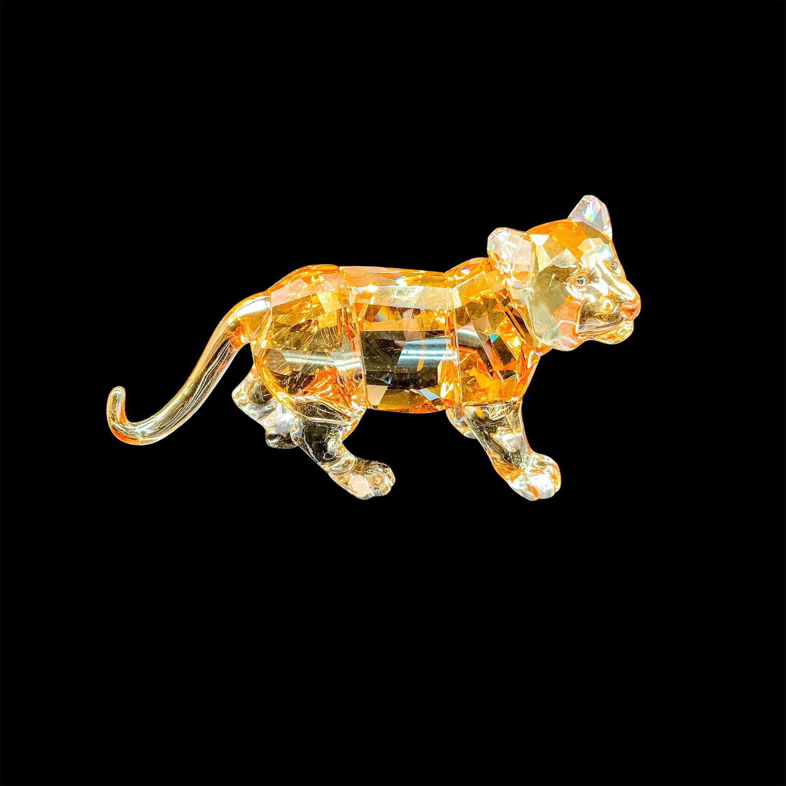 Swarovski Crystal Figurine, SCS Tiger Cub Standing (1 of 3)