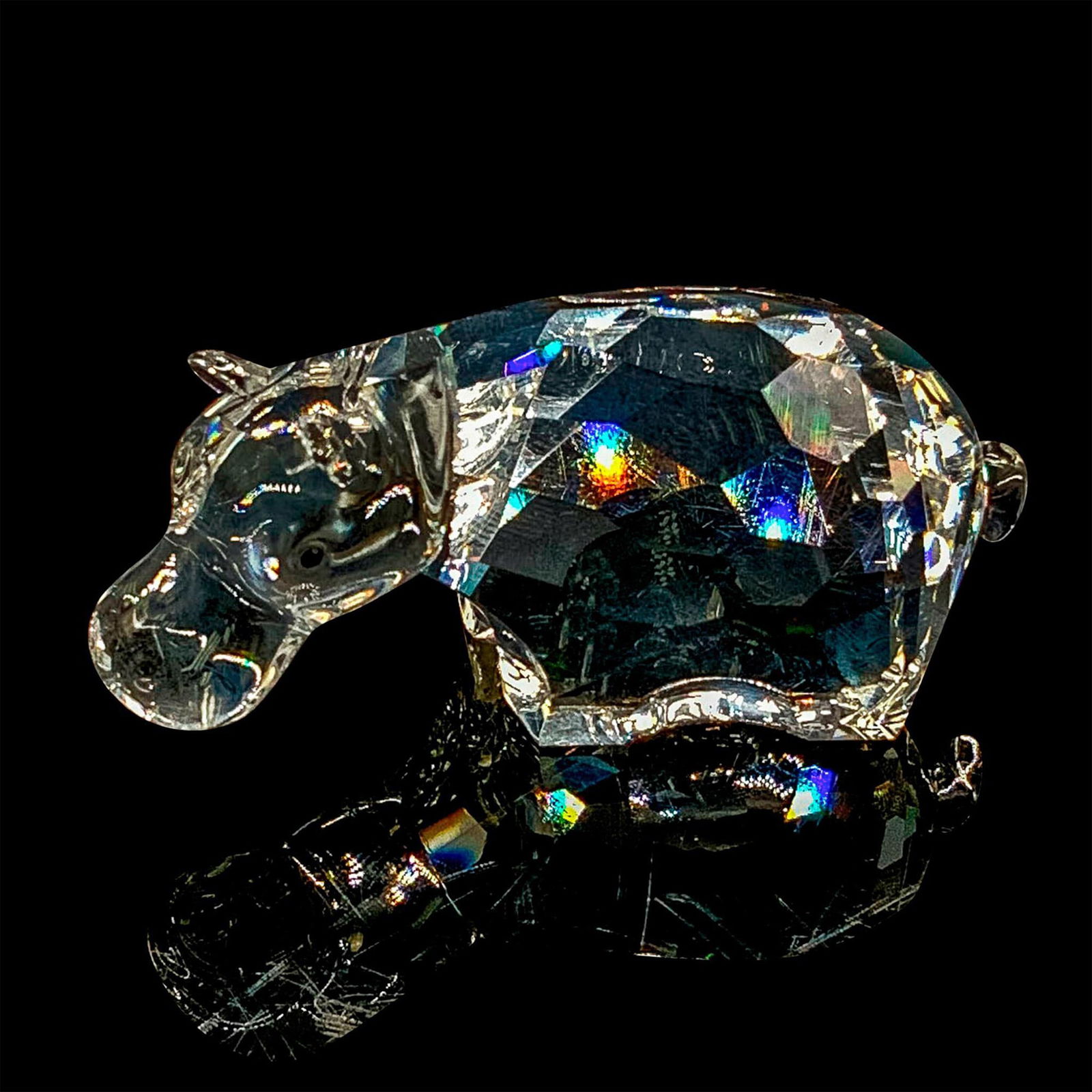 Swarovski Crystal Figurine, Hippopotamus (1 of 3)