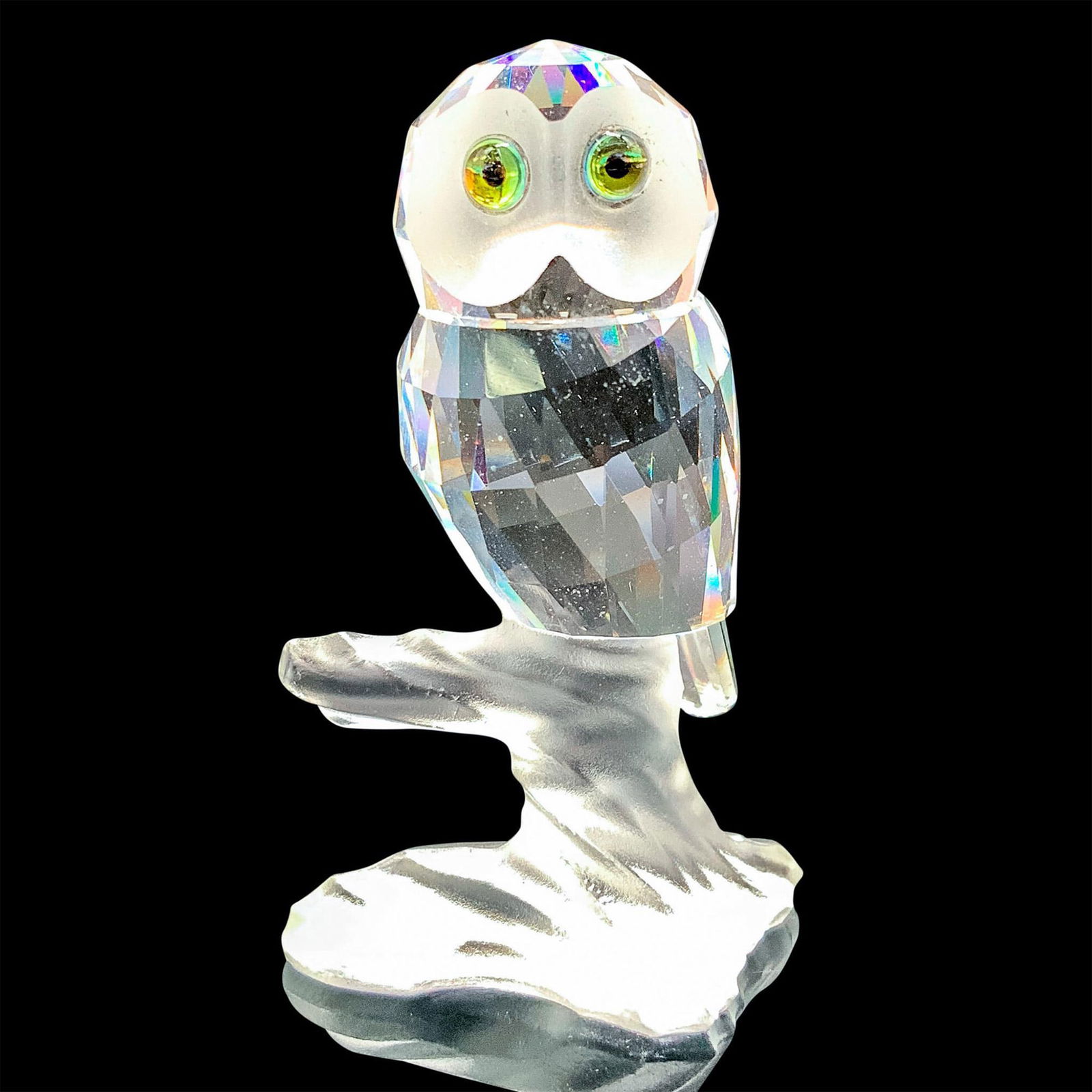 Swarovski Crystal Figurine, Owl on Branch (1 of 5)