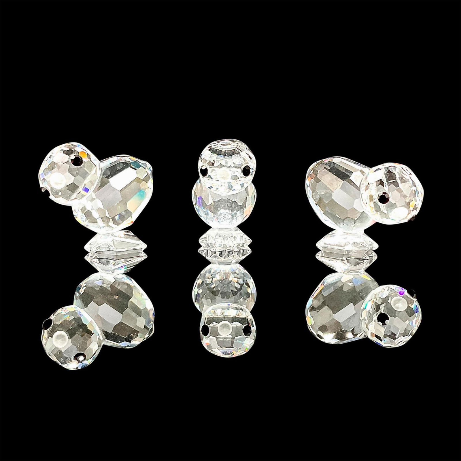 Swarovski Silver Crystal Miniature Figurine, Mini Chicks (1 of 4)