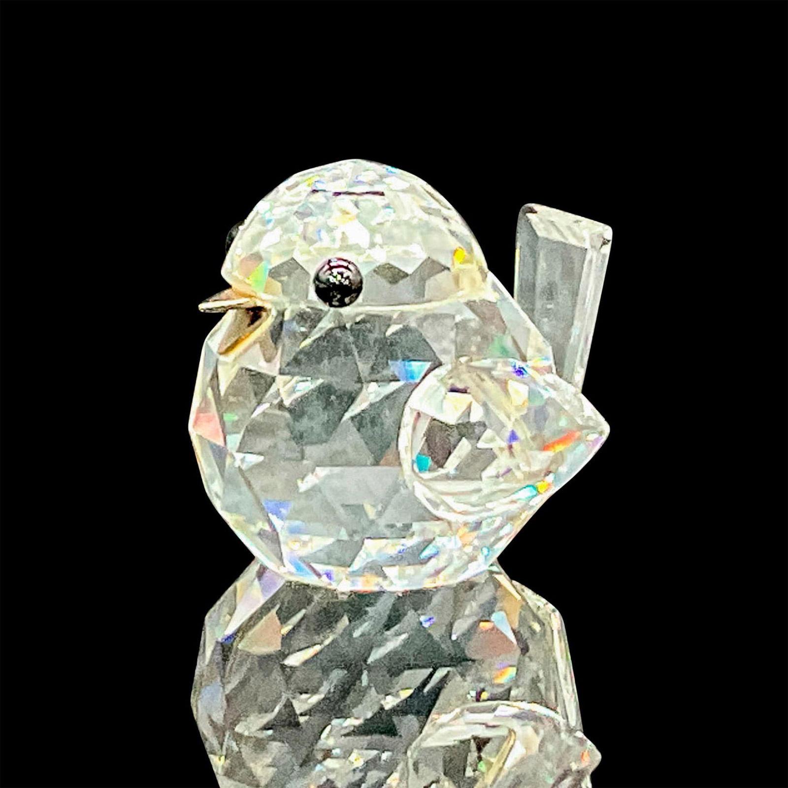 Swarovski Silver Crystal Figurine, Large Sparrow (1 of 3)