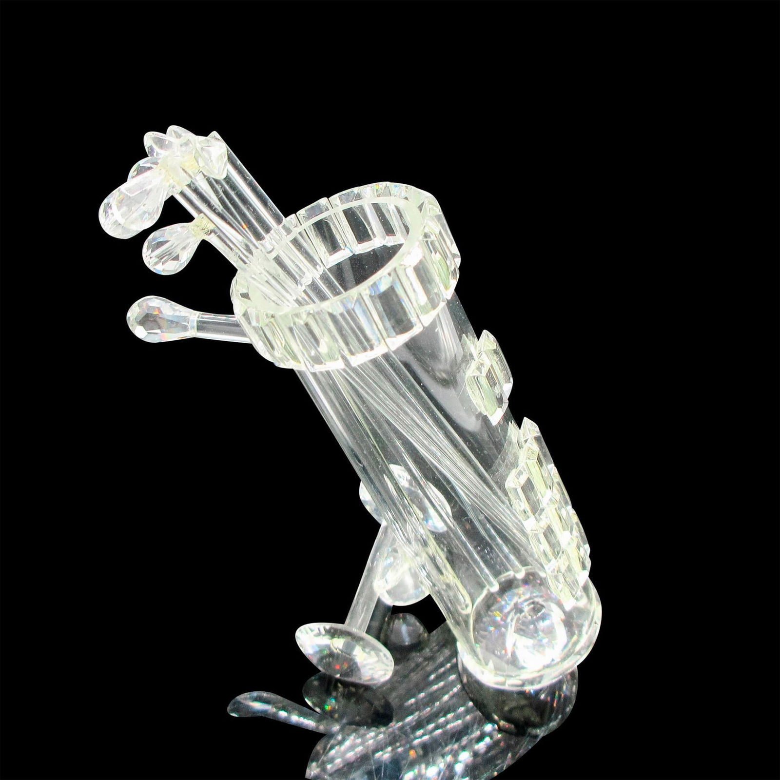 Swarovski Crystal Mini Figurine, Golf Bag And Clubs (1 of 4)