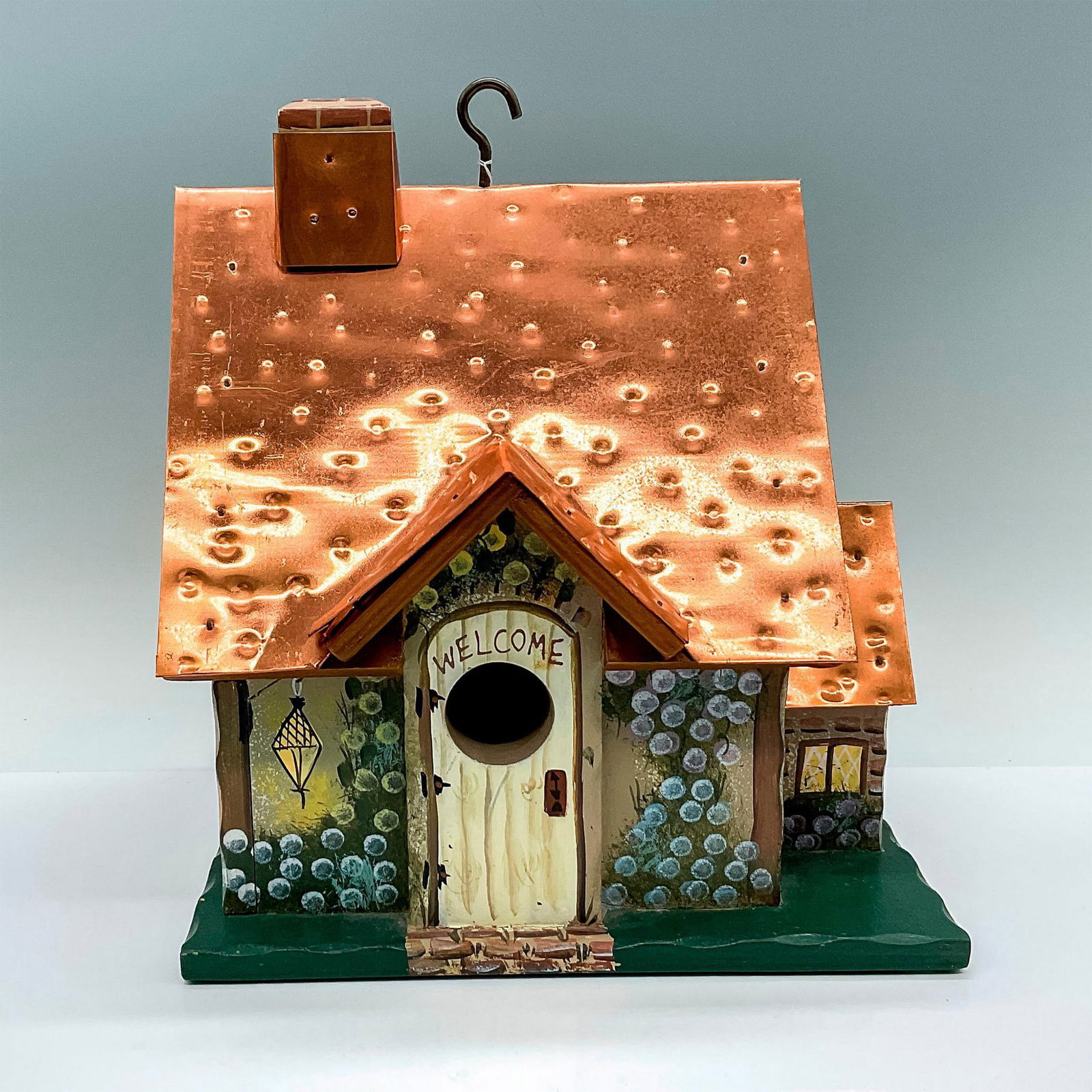Kathy Hatch Wood and Copper Bird Hanging House (1 of 3)