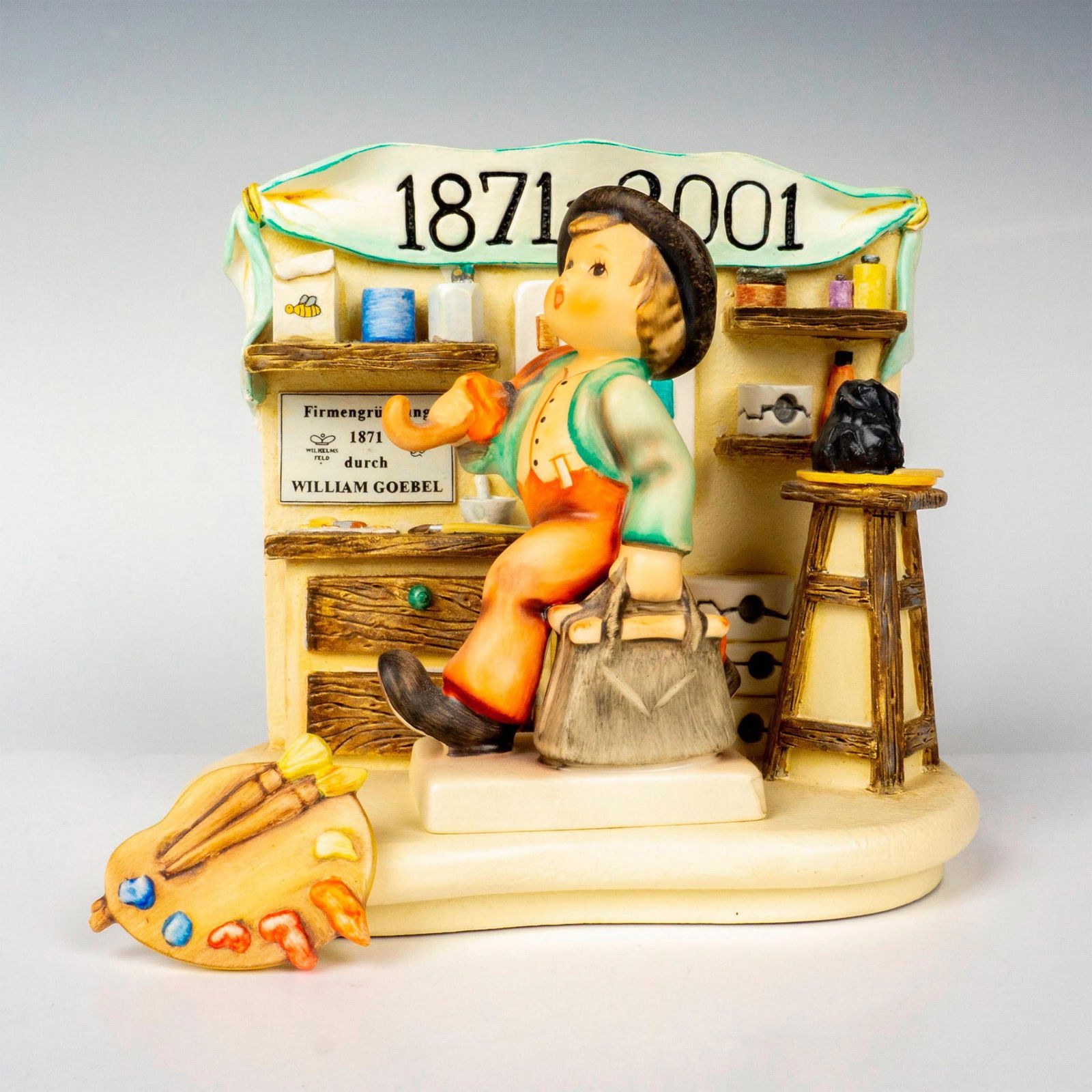 3pc Goebel Hummel Figurine, Base + Pin (1 of 4)