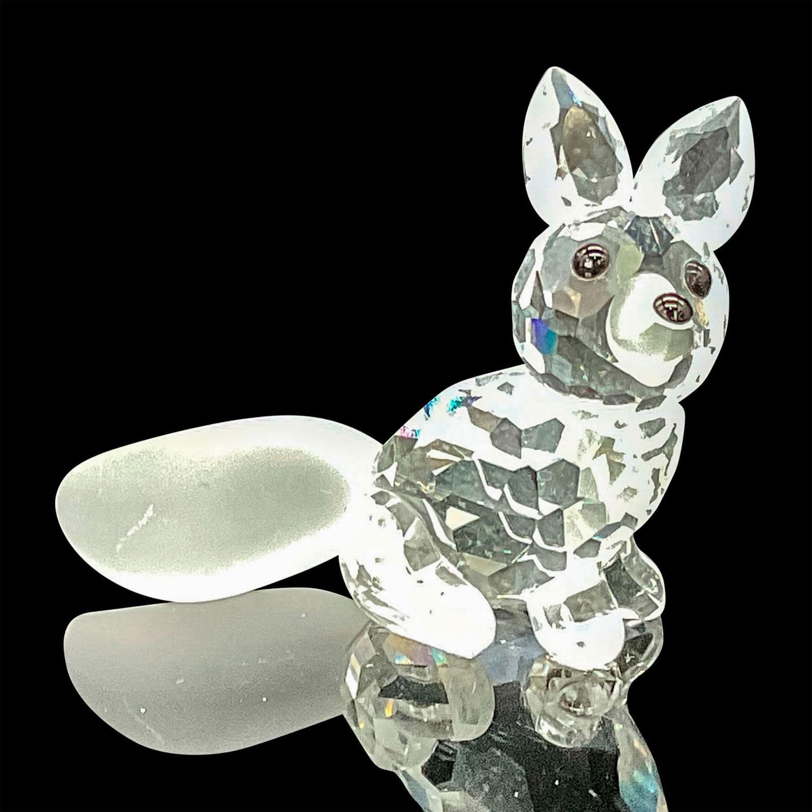 Swarovski Crystal Figurine, Fox Mini Sitting (1 of 3)