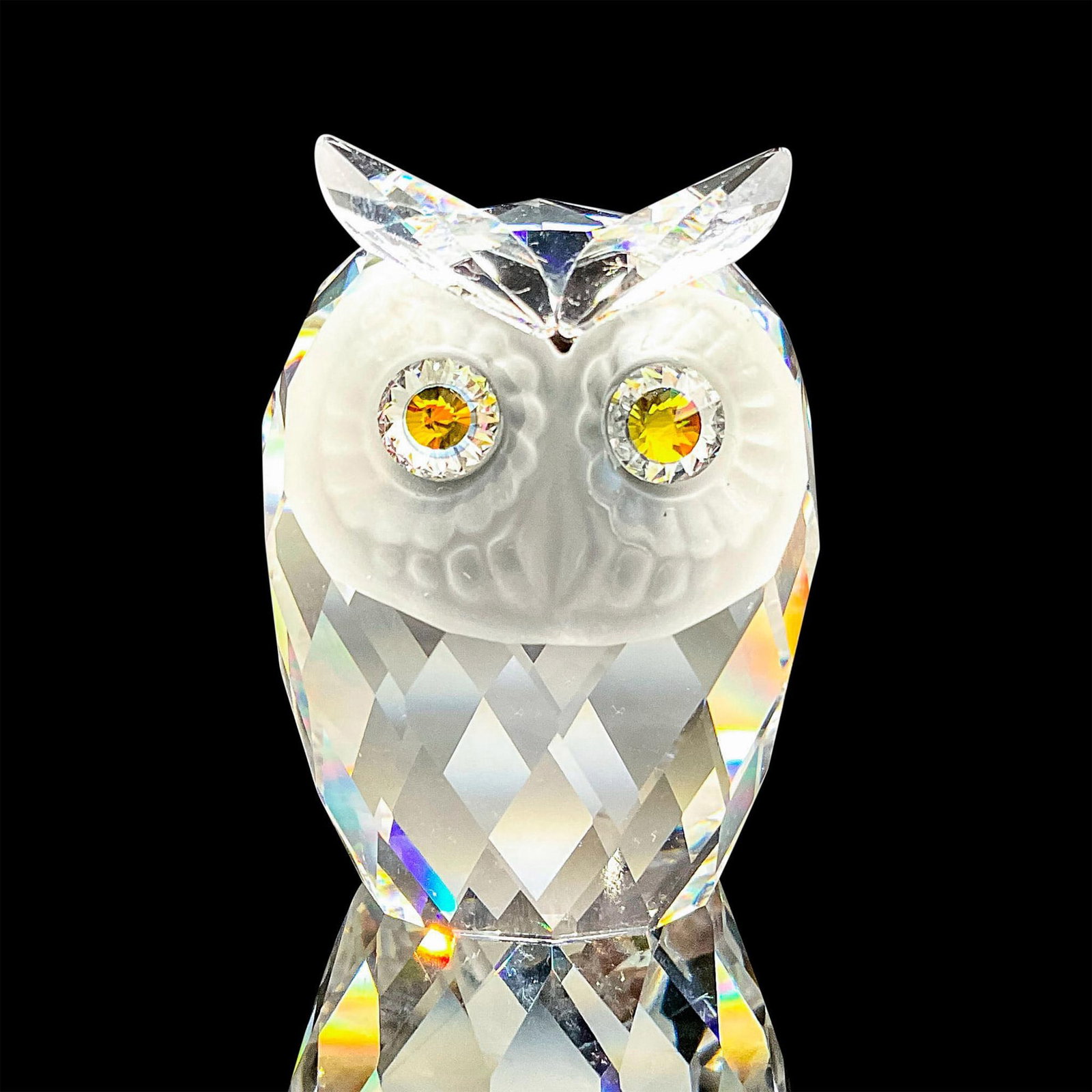 Swarovski Silver Crystal Figurine, Small Owl (1 of 4)