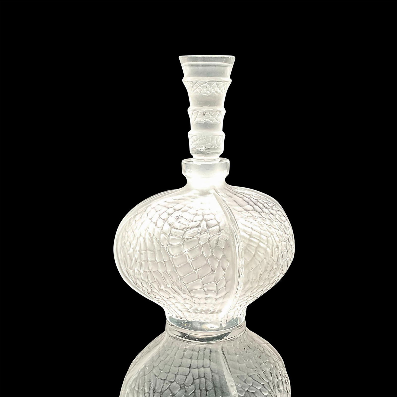 Lalique Crystal Perfume Bottle Eliselles with Stopper (1 of 3)