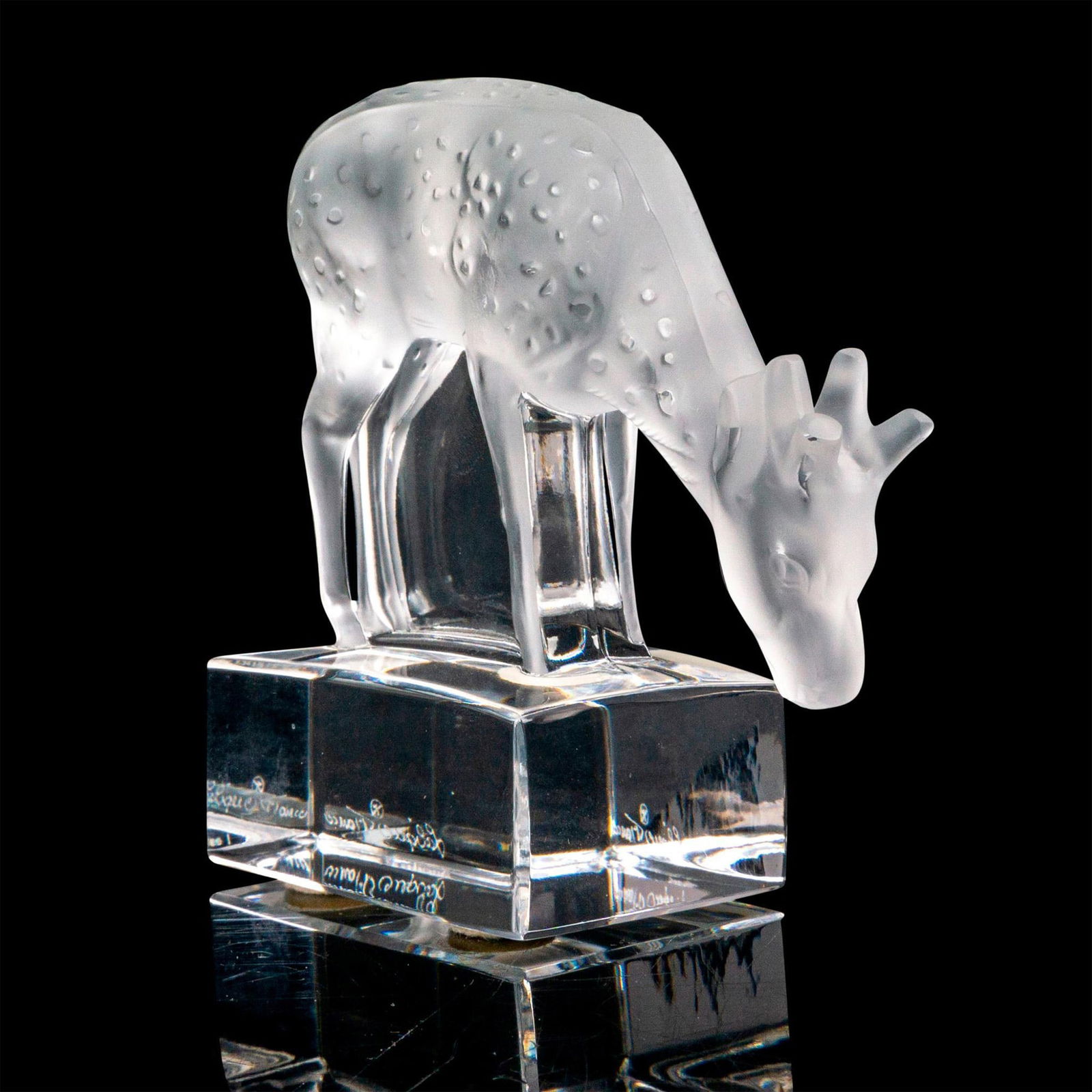 Lalique Crystal Paperweight, Deer (1 of 3)