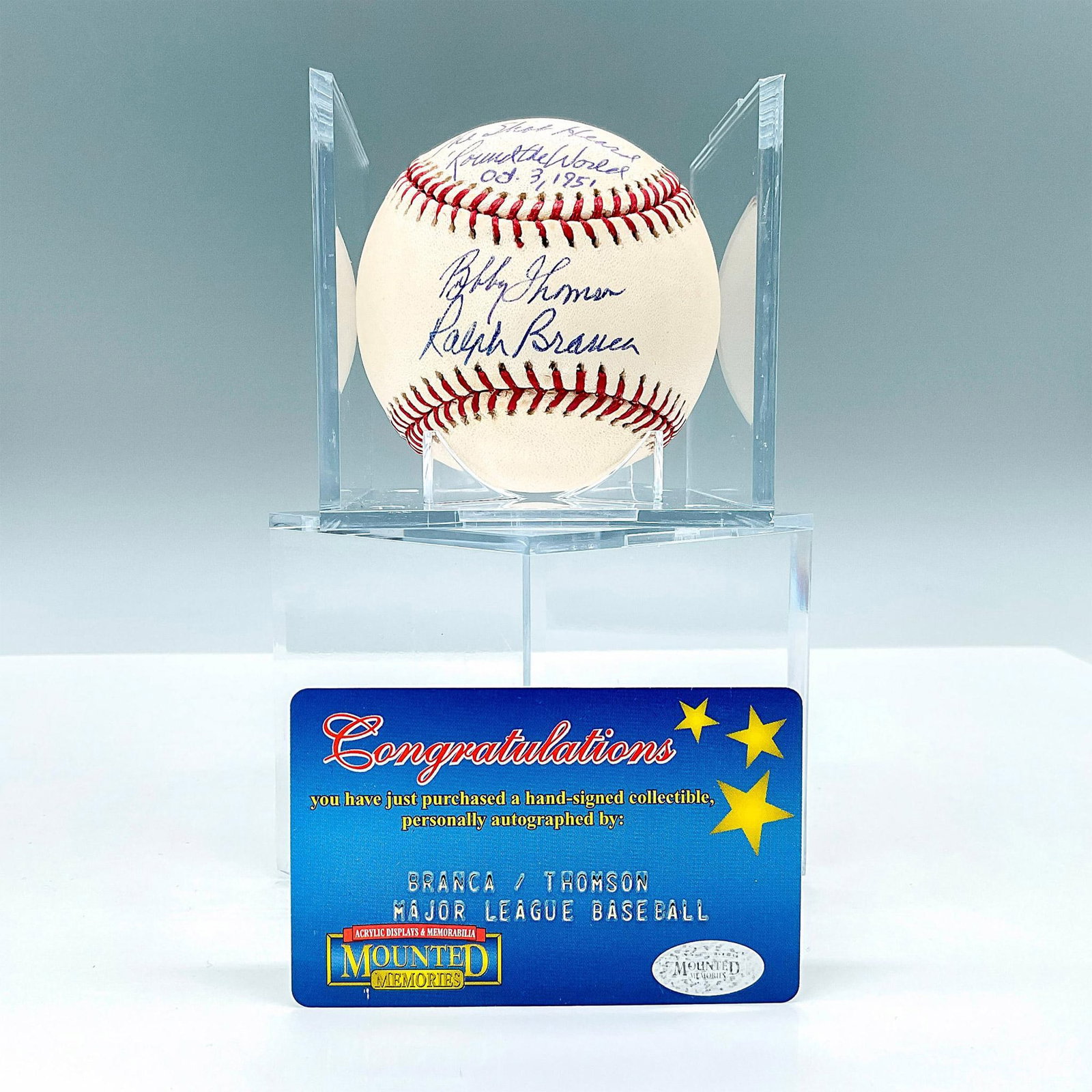 Shot Heard Round the World Autographed Baseball (1 of 2)