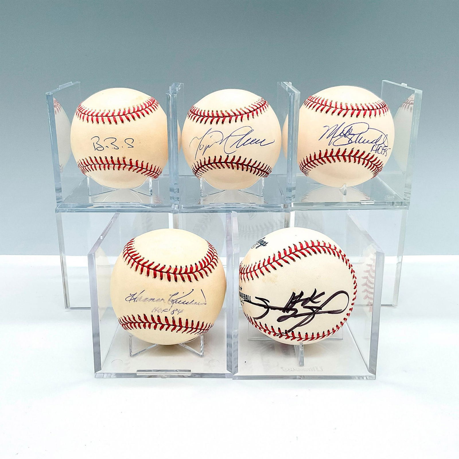 5pc 500 Homerun Club Autographed Baseballs (1 of 7)