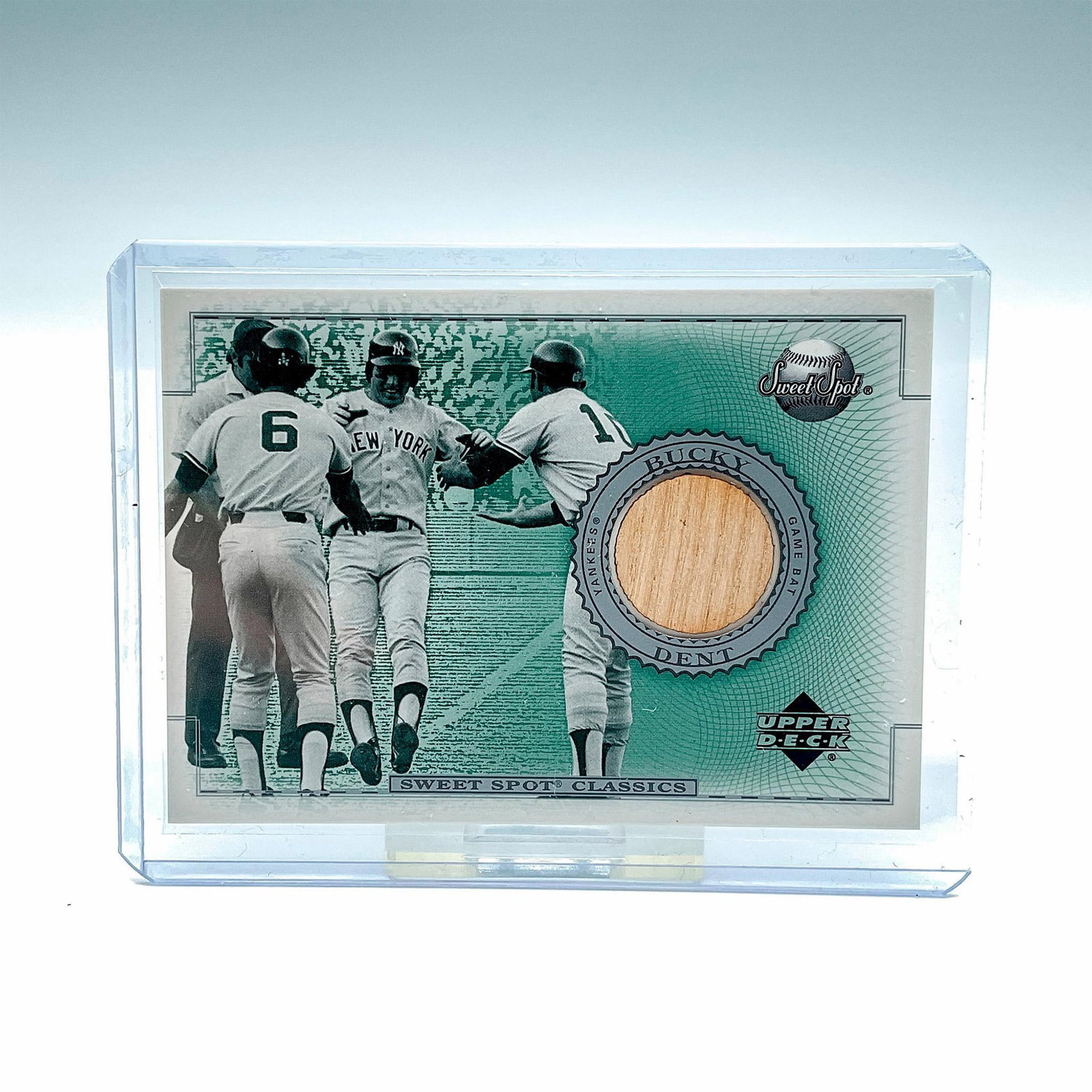 Bucky Dent Sweet Spot Classics Silver Game Bat Card (1 of 2)
