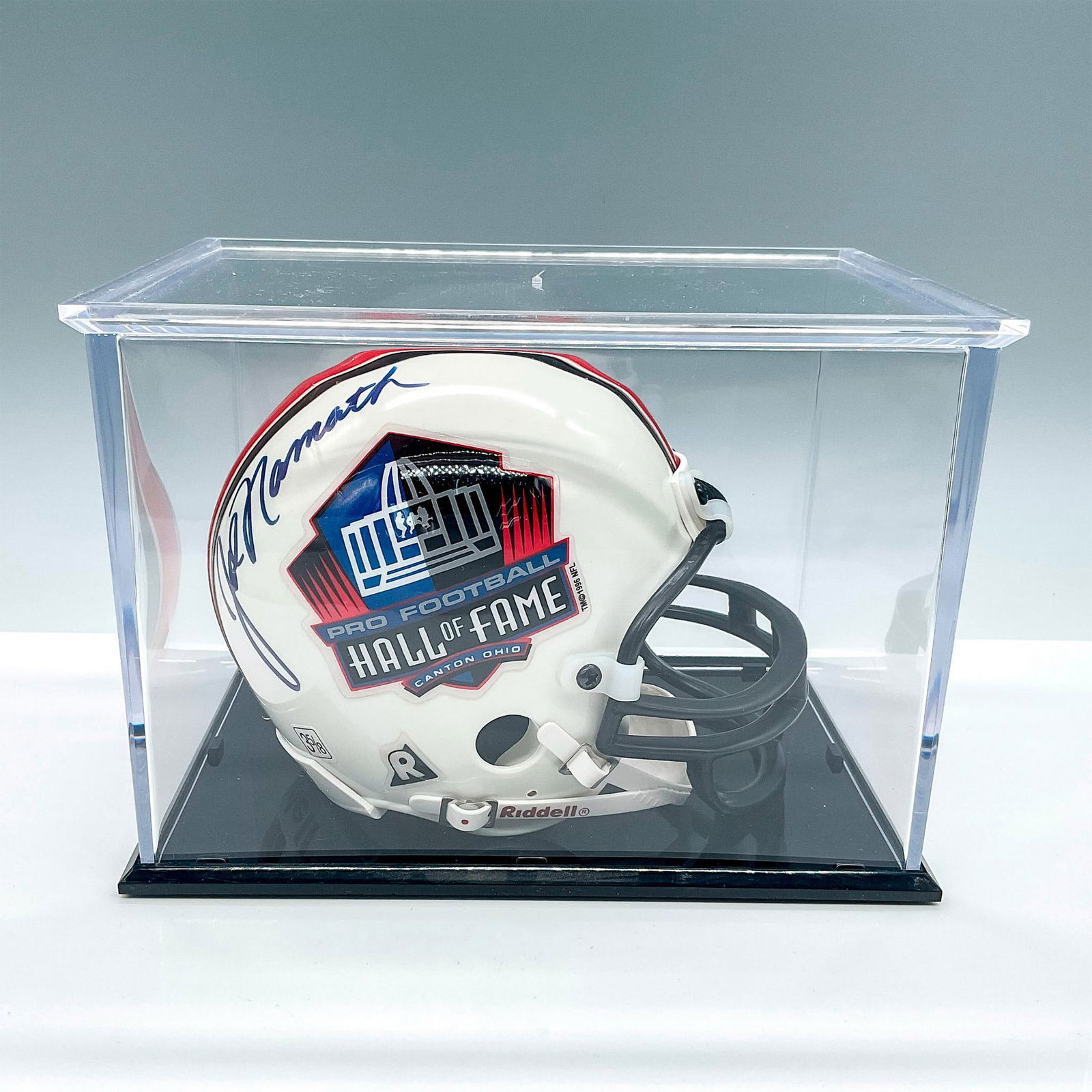 Joe Namath Autographed Hall of Fame Mini Helmet (1 of 3)