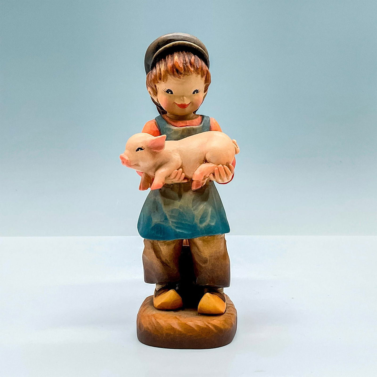 Anri Italy Wood Carved Figurine, Jolly Gift (1 of 3)