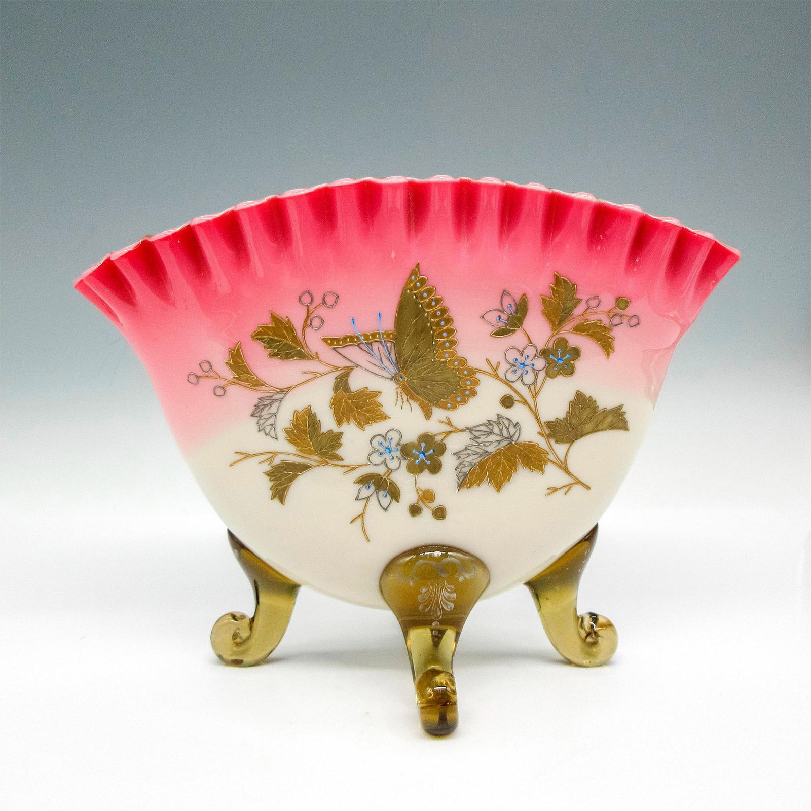 Stevens & Williams Art Glass Fan Shaped Vase (1 of 3)