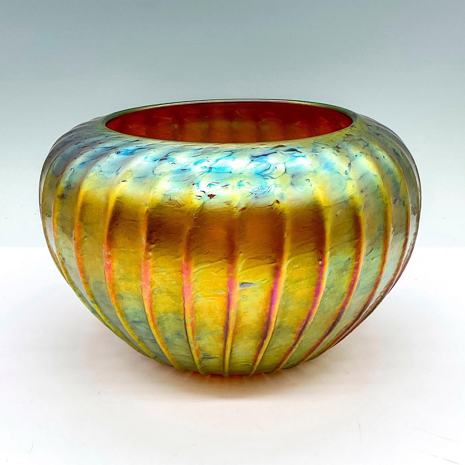 Lundberg Studios Art Glass Luster Vase (1 of 4)