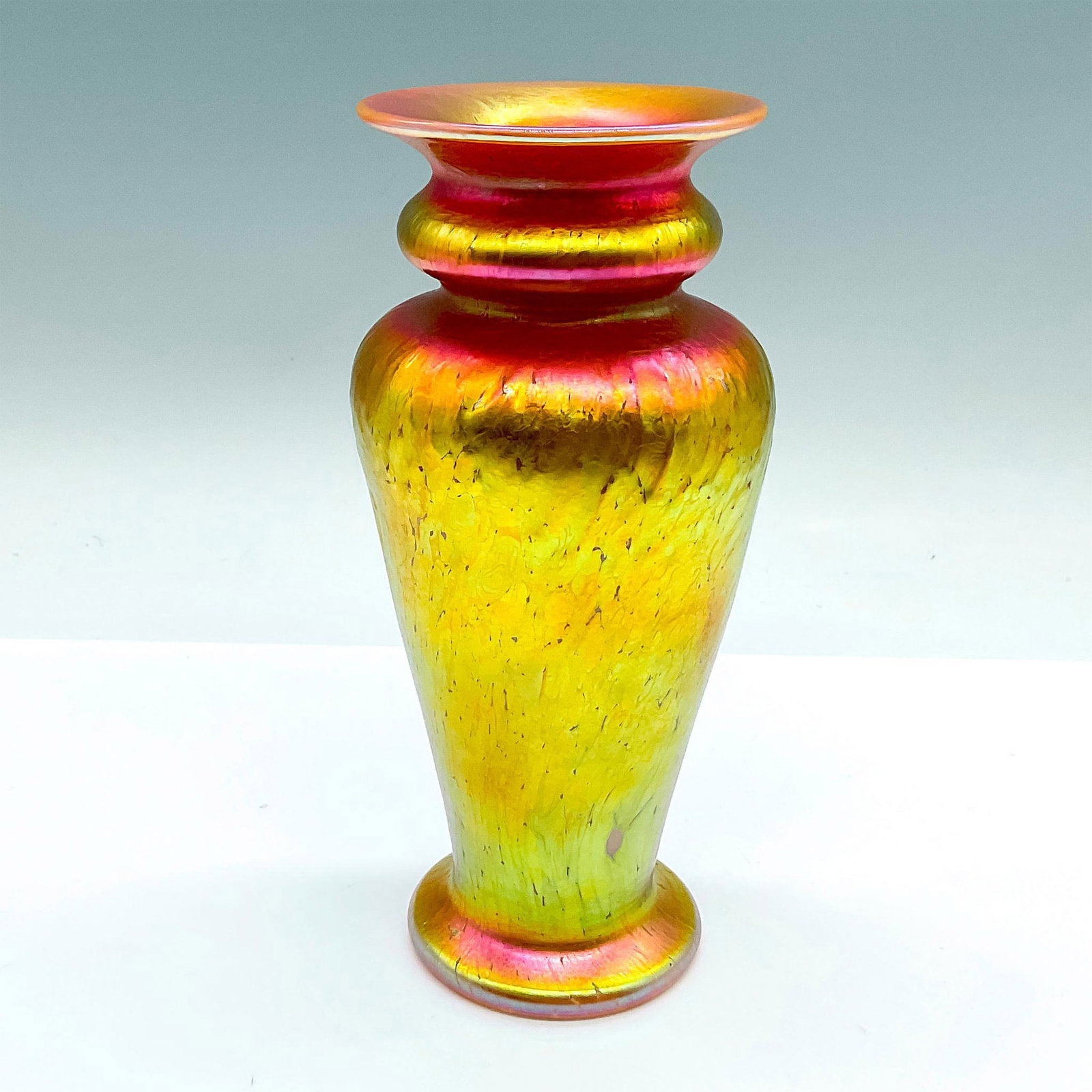 Lundberg Studios Art Glass Luster Vase (1 of 3)