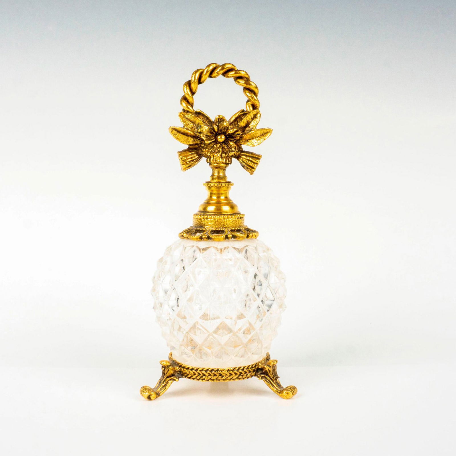 Vintage Ormolu Gilt Brass Perfume Bottle (1 of 3)
