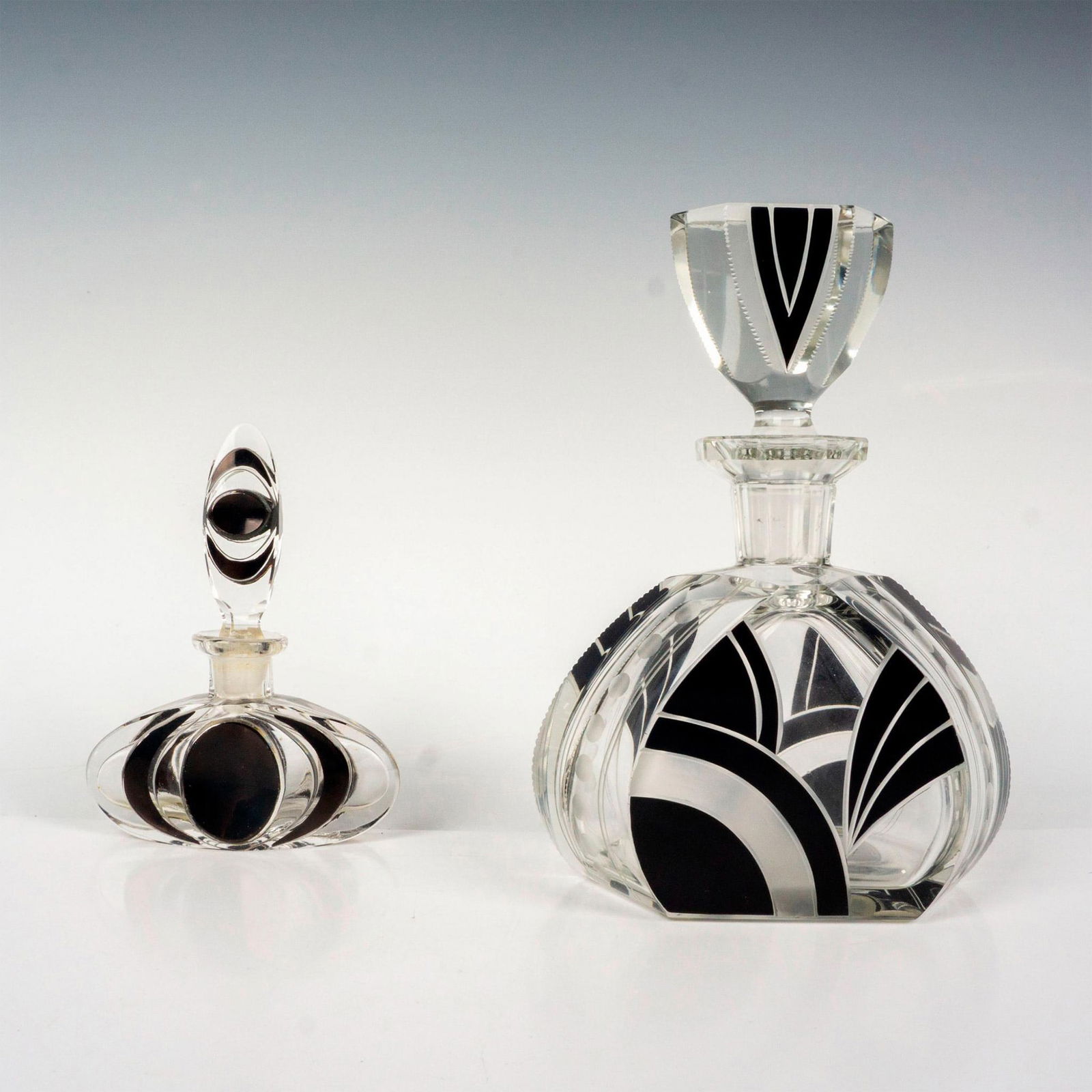 2pc Czech Glass Perfume Bottles (1 of 3)