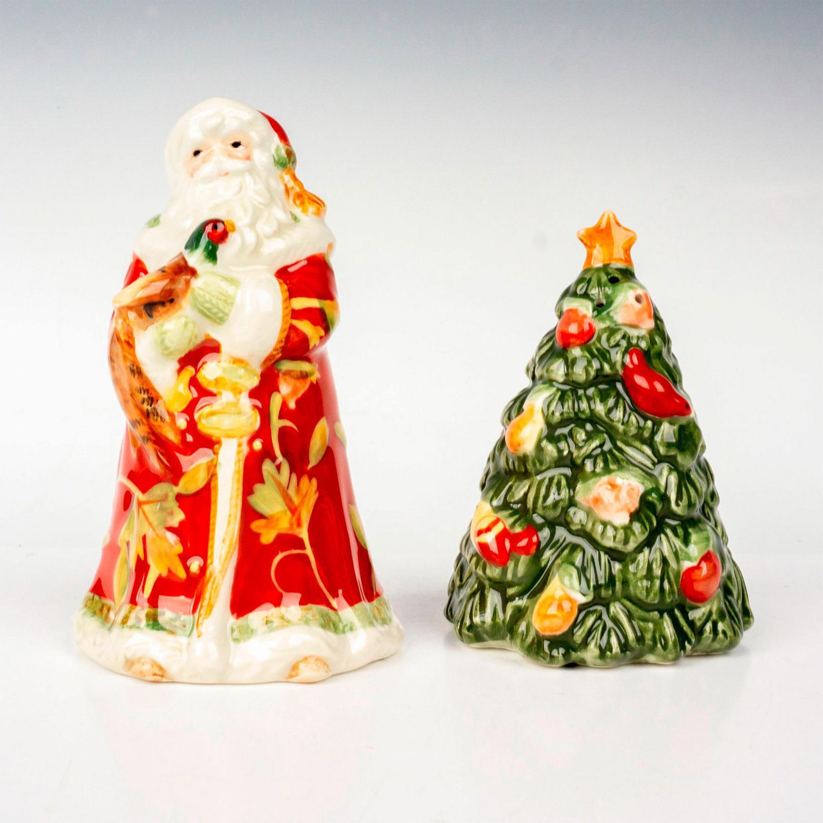 2pc Fitz and Floyd Salt + Pepper Shakers, Bountiful Holiday (1 of 4)