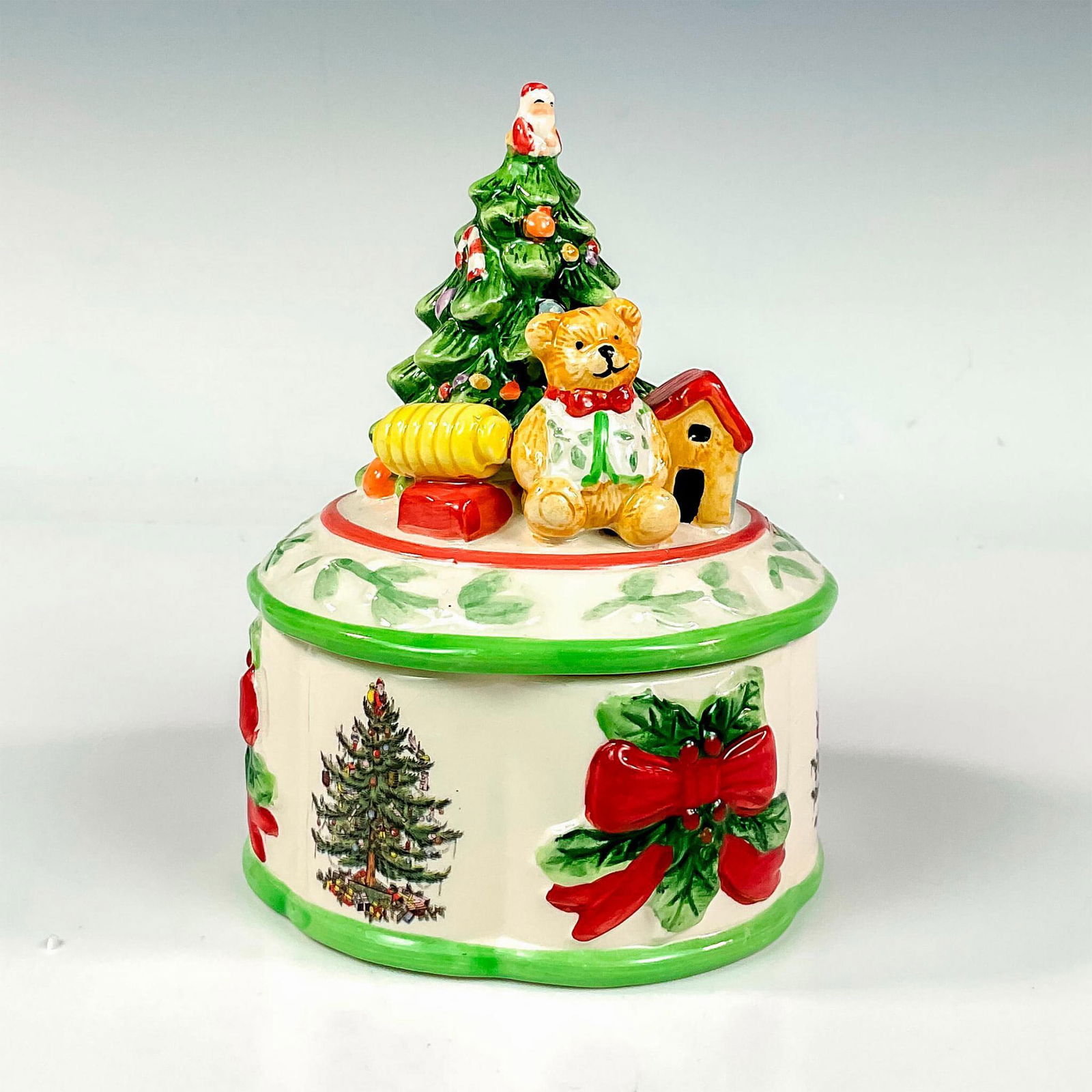 Spode Lidded Box, Christmas Tree (1 of 5)