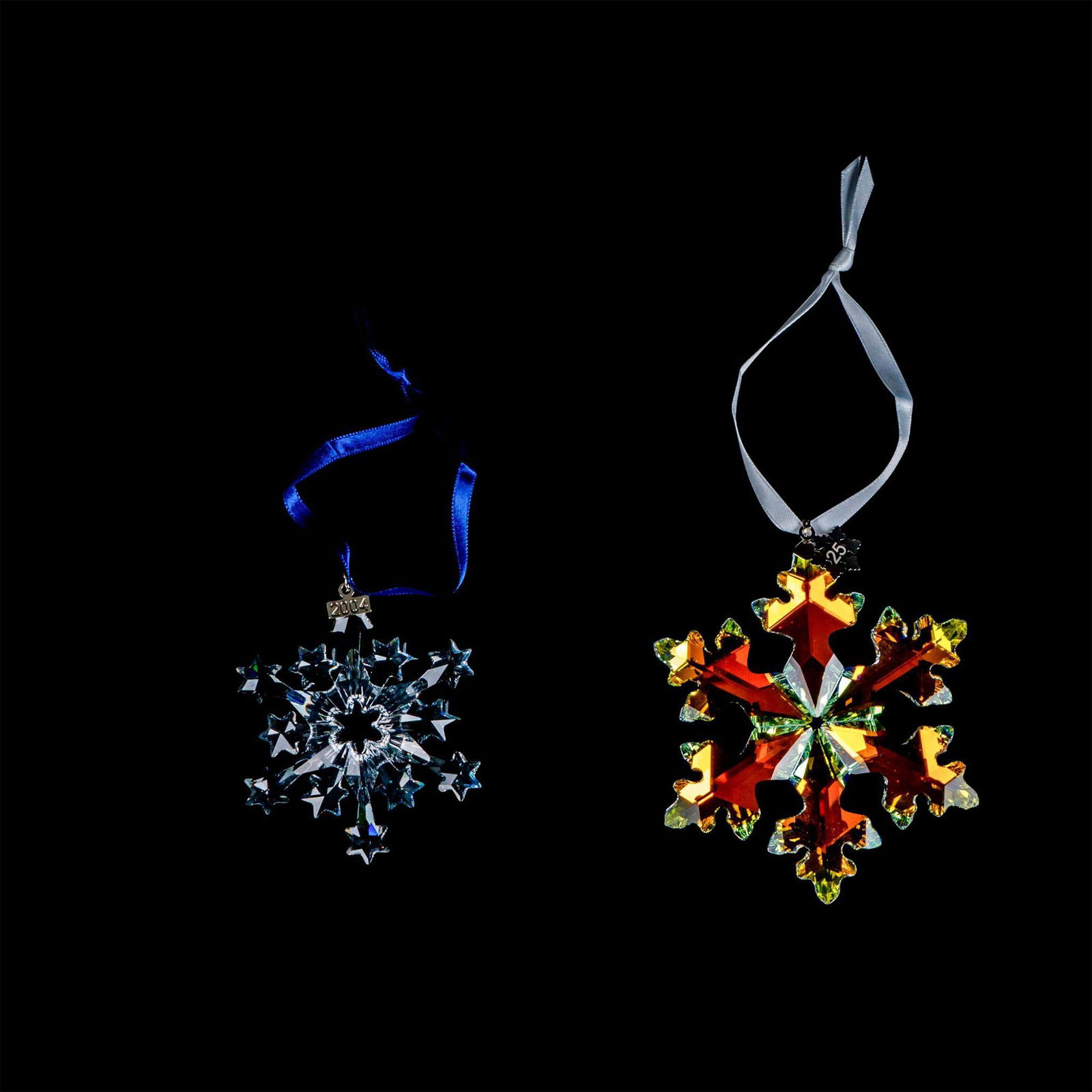 2pc Swarovski Crystal Christmas Ornaments (1 of 2)