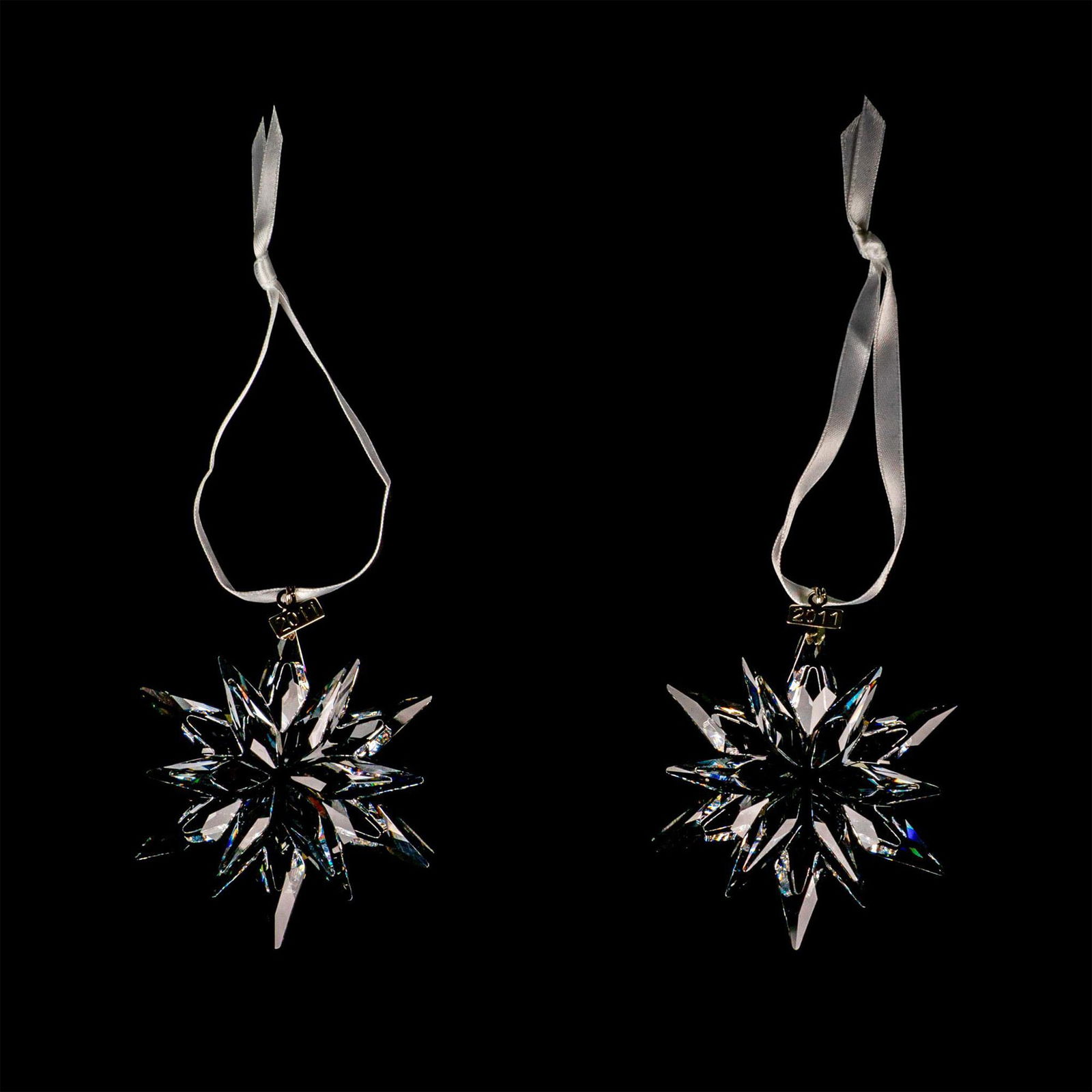 2pc Swarovski Crystal Christmas Ornaments (1 of 2)
