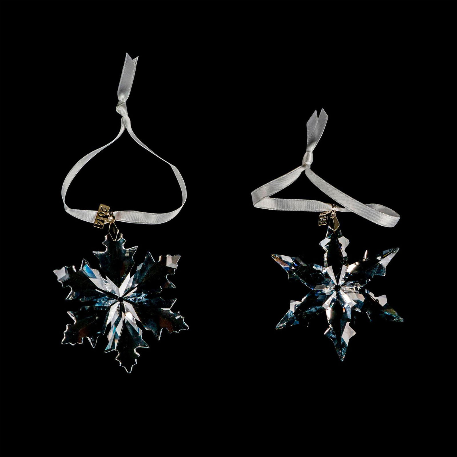 2pc Swarovski Crystal Christmas Ornaments (1 of 2)