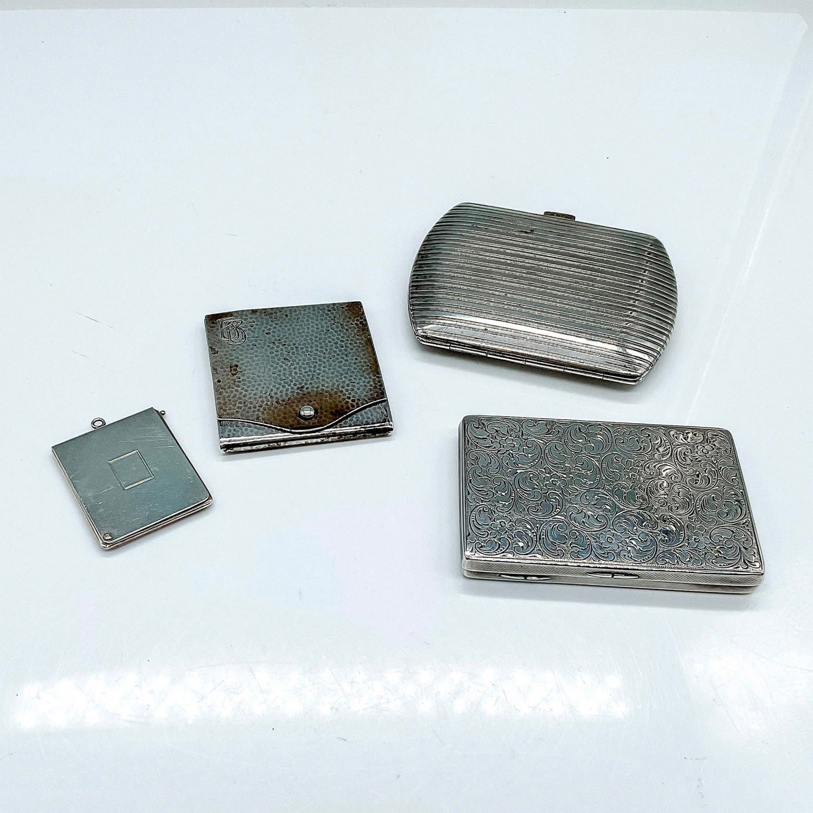 4pc Vintage Sterling Silver German and American Compacts (1 of 7)
