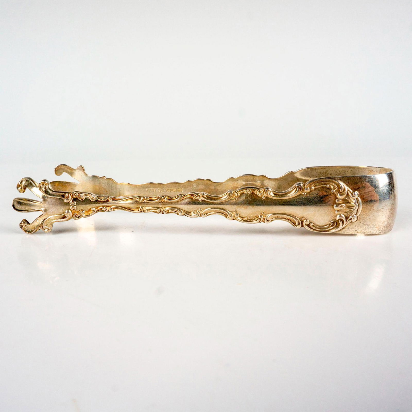 Gorham Sterling Silver Sugar Tongs, Strasbourg (1 of 3)
