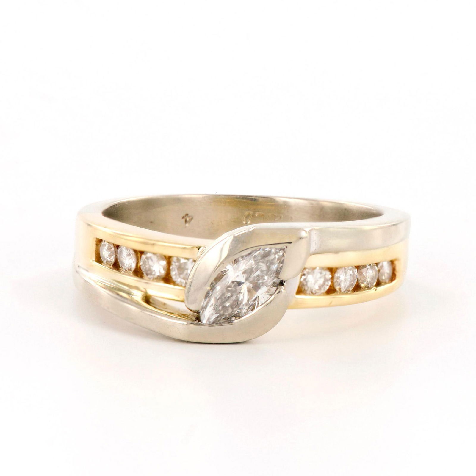 LibCo Two-Tone 14K Gold and Diamond Ring (1 of 4)