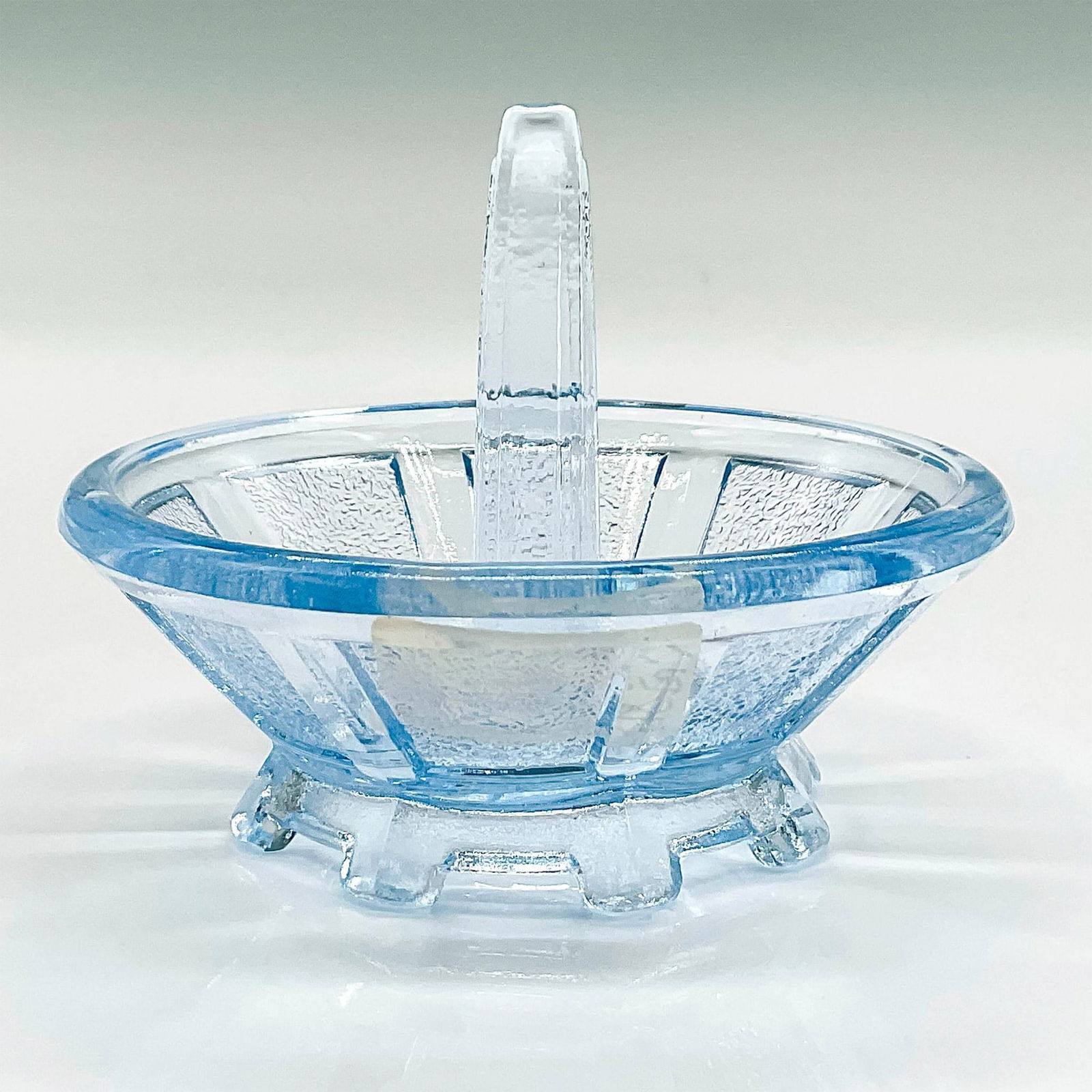 Vintage Blue Glass Ring Holder Dish (1 of 3)