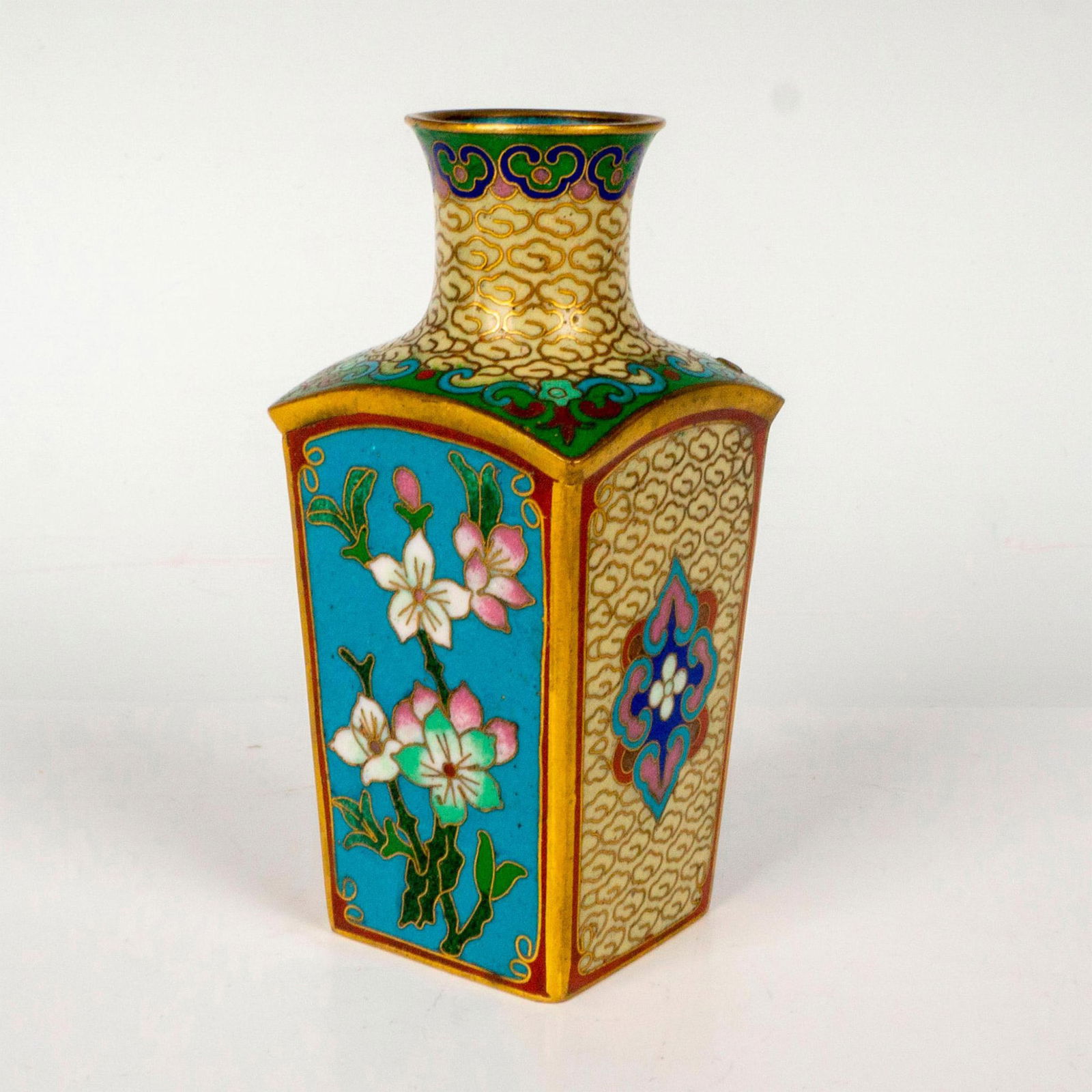 Jingfa Chinese Cloisonne Floral Vase (1 of 3)