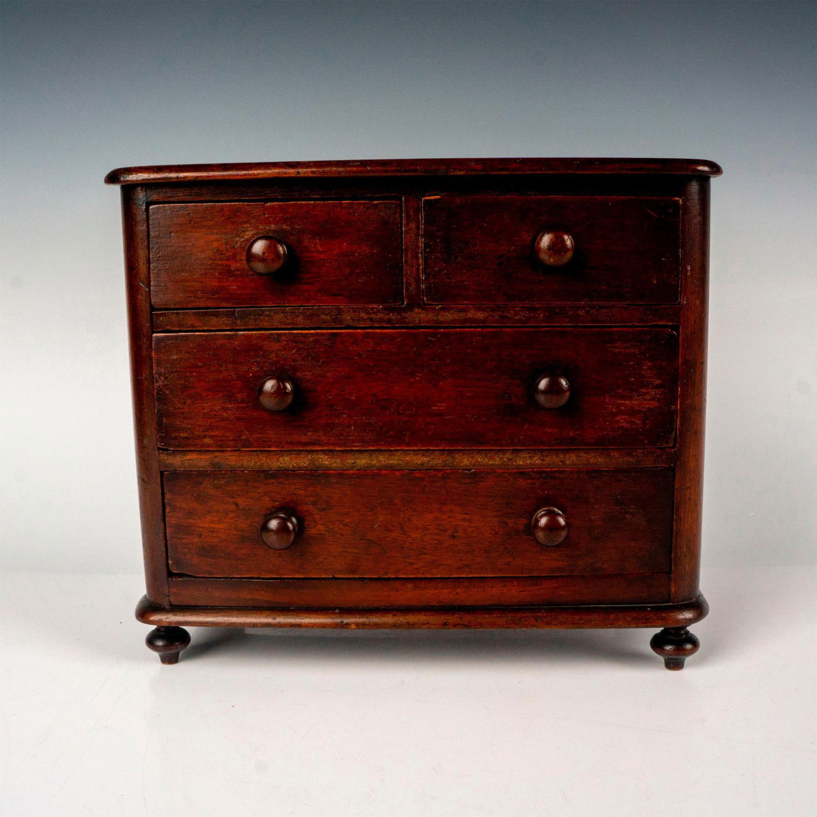 Victorian Miniature Mahogany Four Drawer Chest (1 of 4)