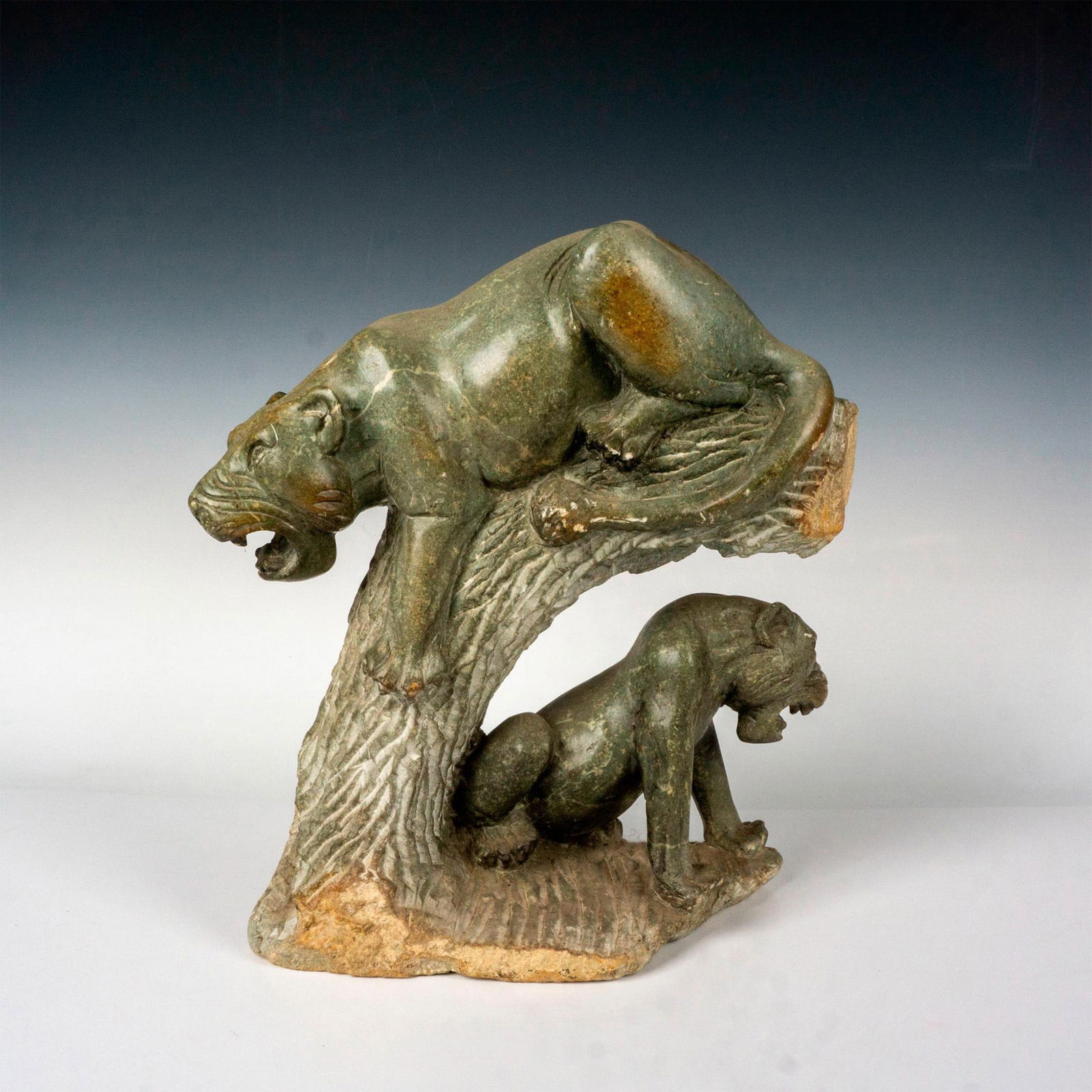 Soapstone Lioness Sculpture (1 of 5)