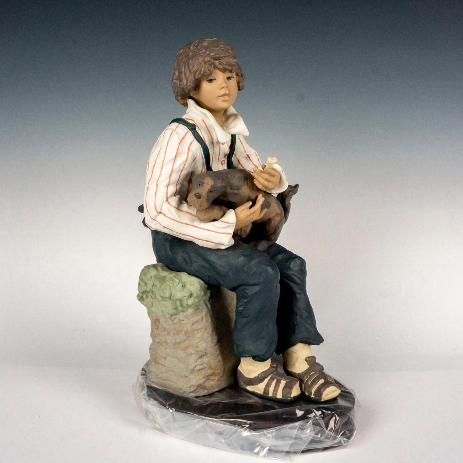 Trusting Friend 1011763 Ltd. - Lladro Porcelain Figurine: Goyesca finish; Lladro backstamp. Includes Certificate of Authenticity. Includes original box which measures 16.5"L x 16.5"W x 10.5"H. Includes base. Issued: 1993 - 1996 Dimensions: 13.25"H Edition Nu
