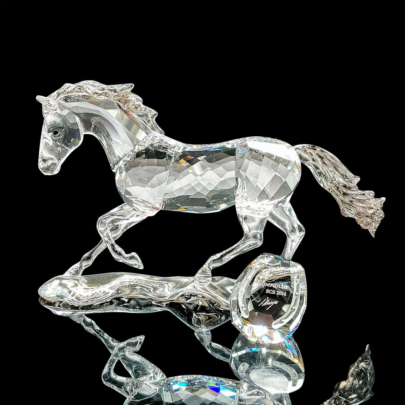 Swarovski Crystal Figurine with Plaque, Esperanza Horse (1 of 3)