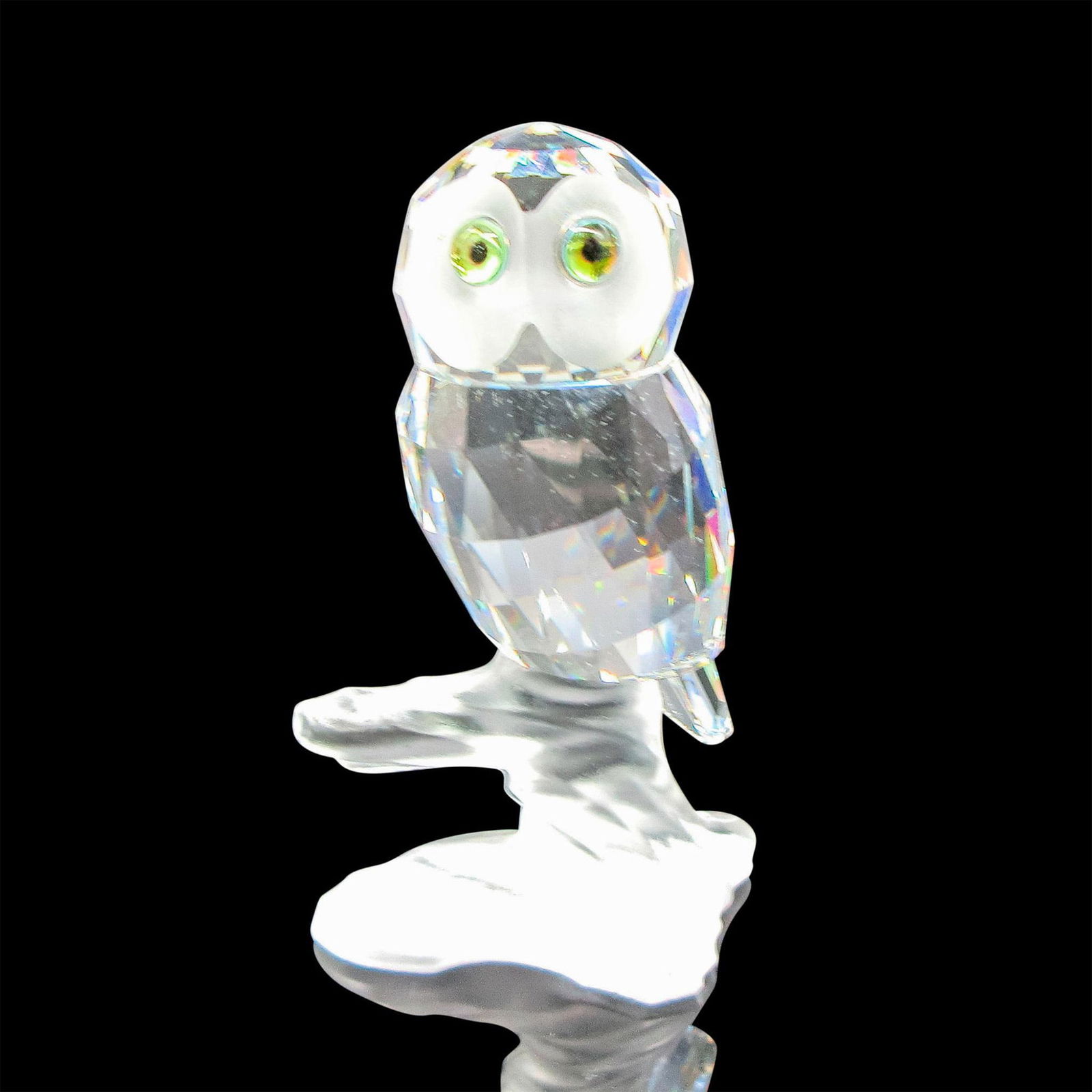 Swarovski Crystal Figurine, Owl on Branch (1 of 4)