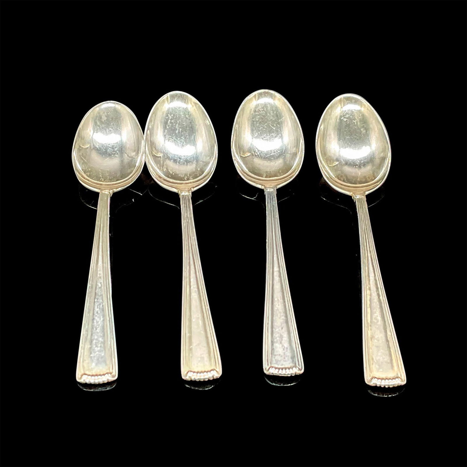 4pc J.E. Caldwell & Co. Sterling Silver Demitasse Spoons (1 of 3)