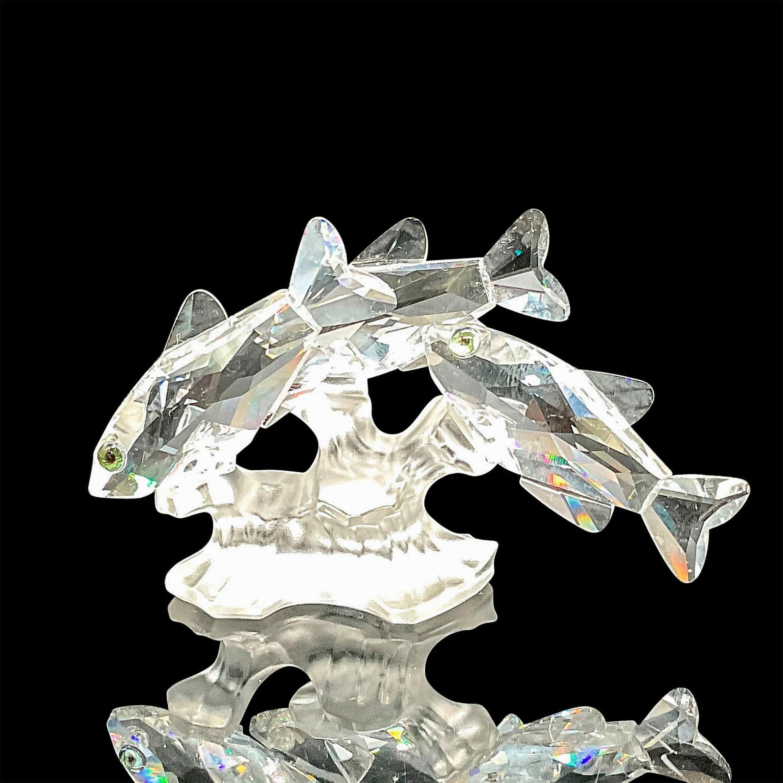 Swarovski Crystal Figurine, 3 South Seas Fish on Coral (1 of 3)
