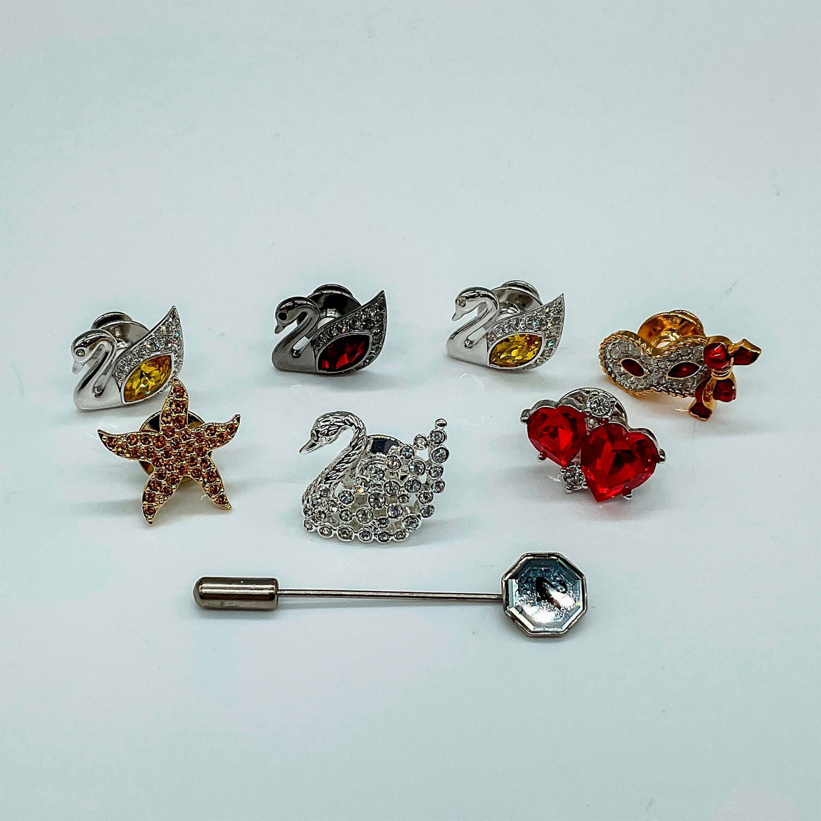 8pc Swarovski Crystal Decorative Pins (1 of 2)