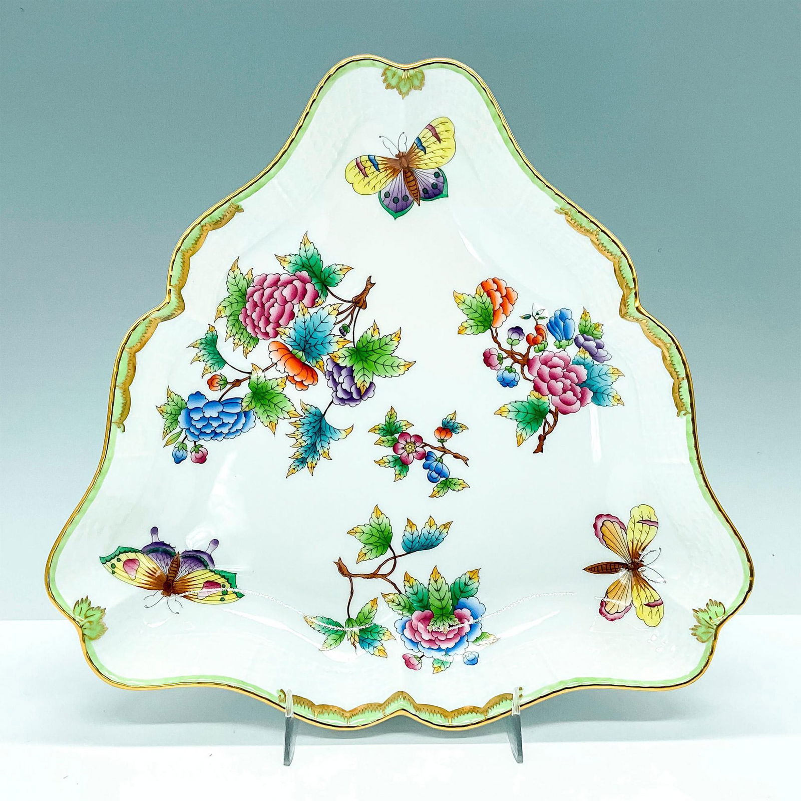 Herend Porcelain Triangle Dish, Queen Victoria (1 of 3)